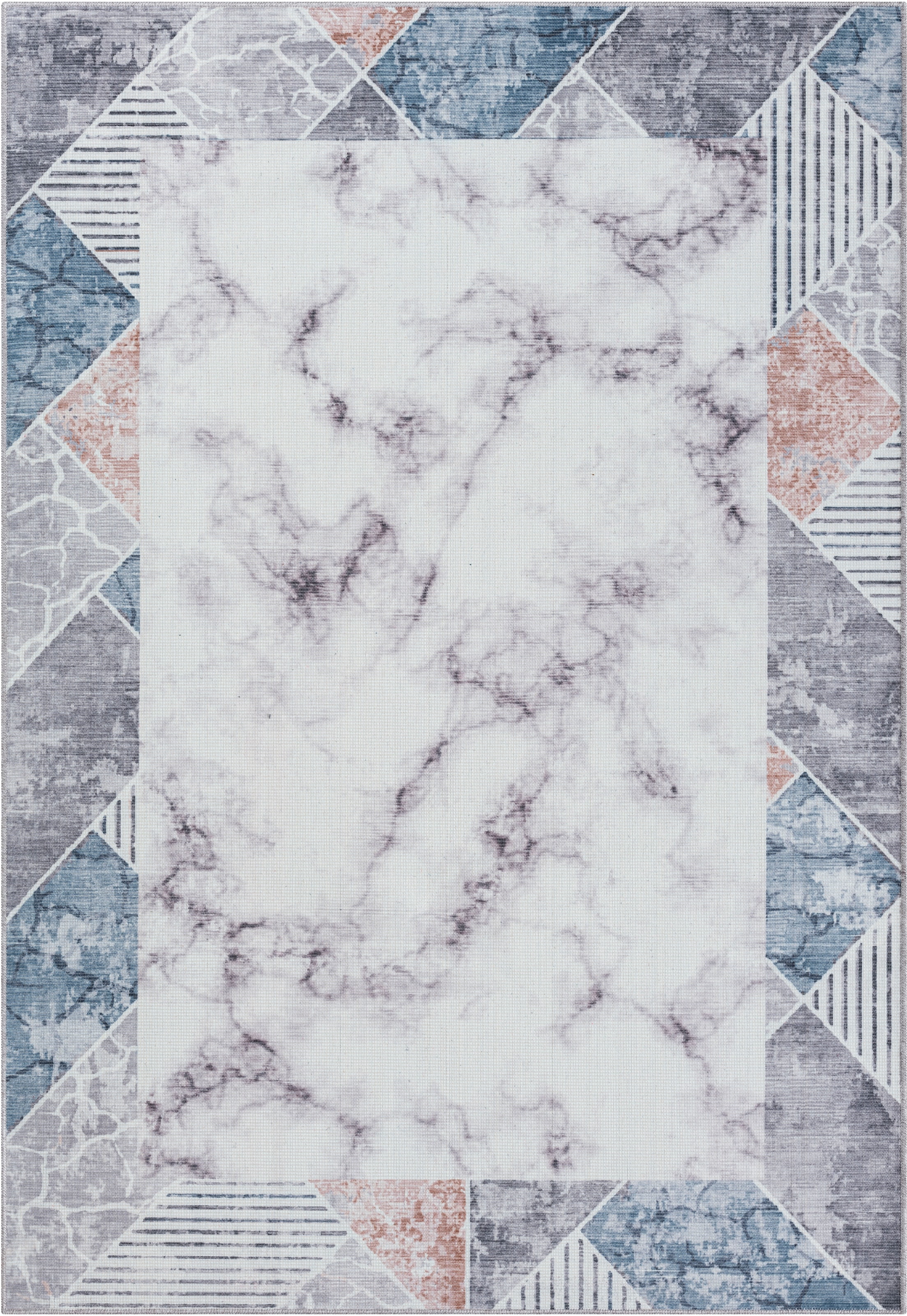 Myflair Möbel & Accessoires Teppich »Raven« rechteckig 10 mm Höhe bedruckt, Marmor-Optik, In- & Outdoor geeignet, waschbar