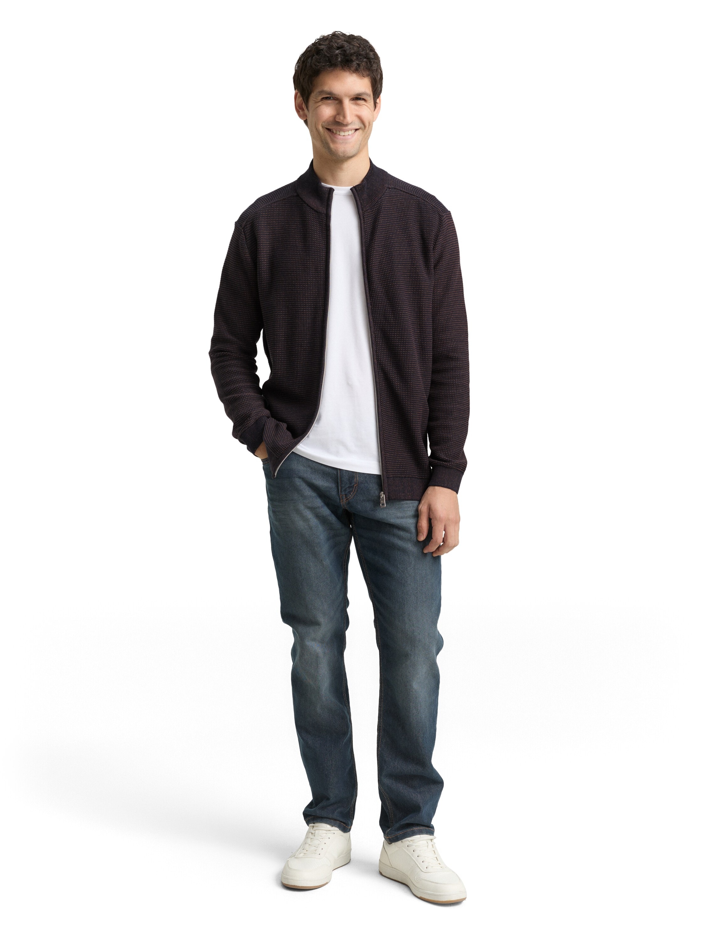 TOM TAILOR Strickjacke , mit Streifen
