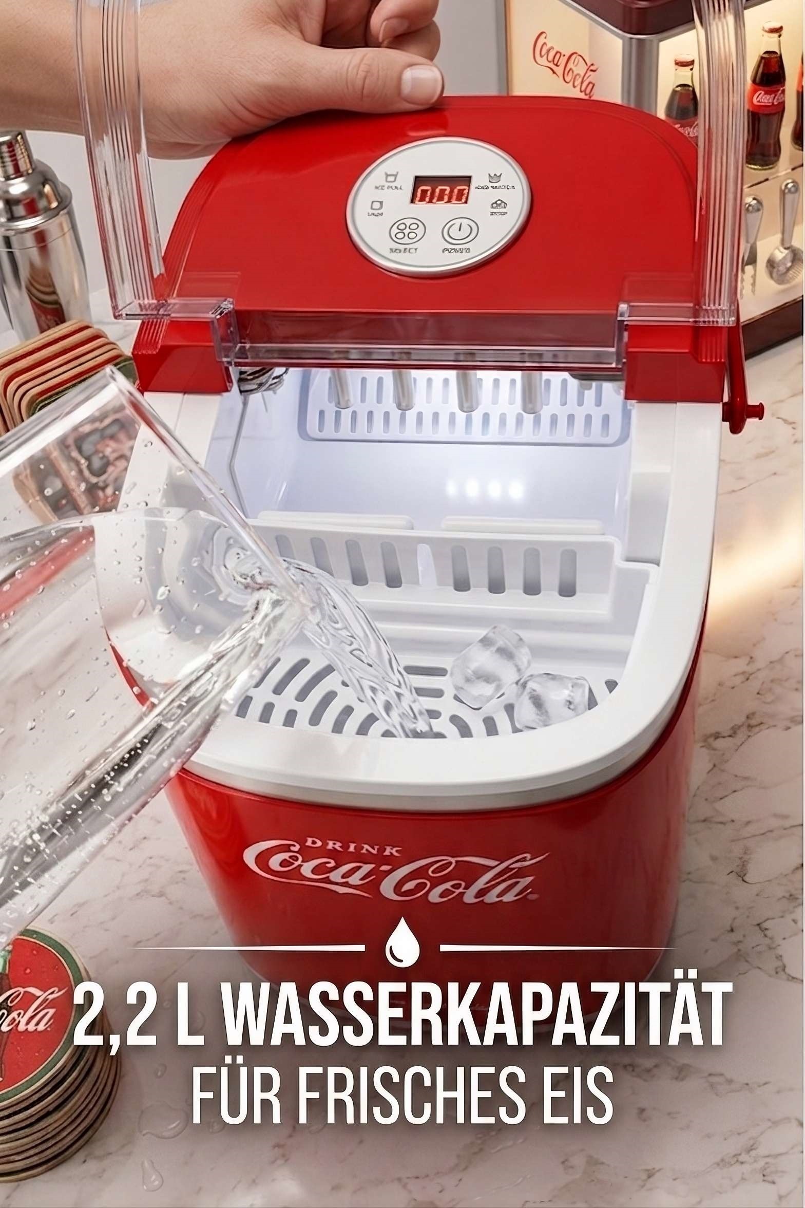 SALCO Elektrischer Eiswürfelbereiter »IM-1215« COCA-COLA ® ICE CUBE MAKER