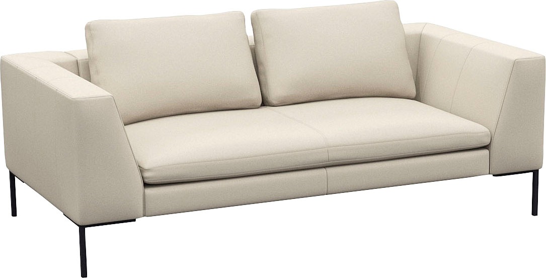 FLEXLUX 2,5-Sitzer »Loano«, modernes Sofa, frei im Raum stellbar, lose Kissen, Kaltschaum im Sitz
