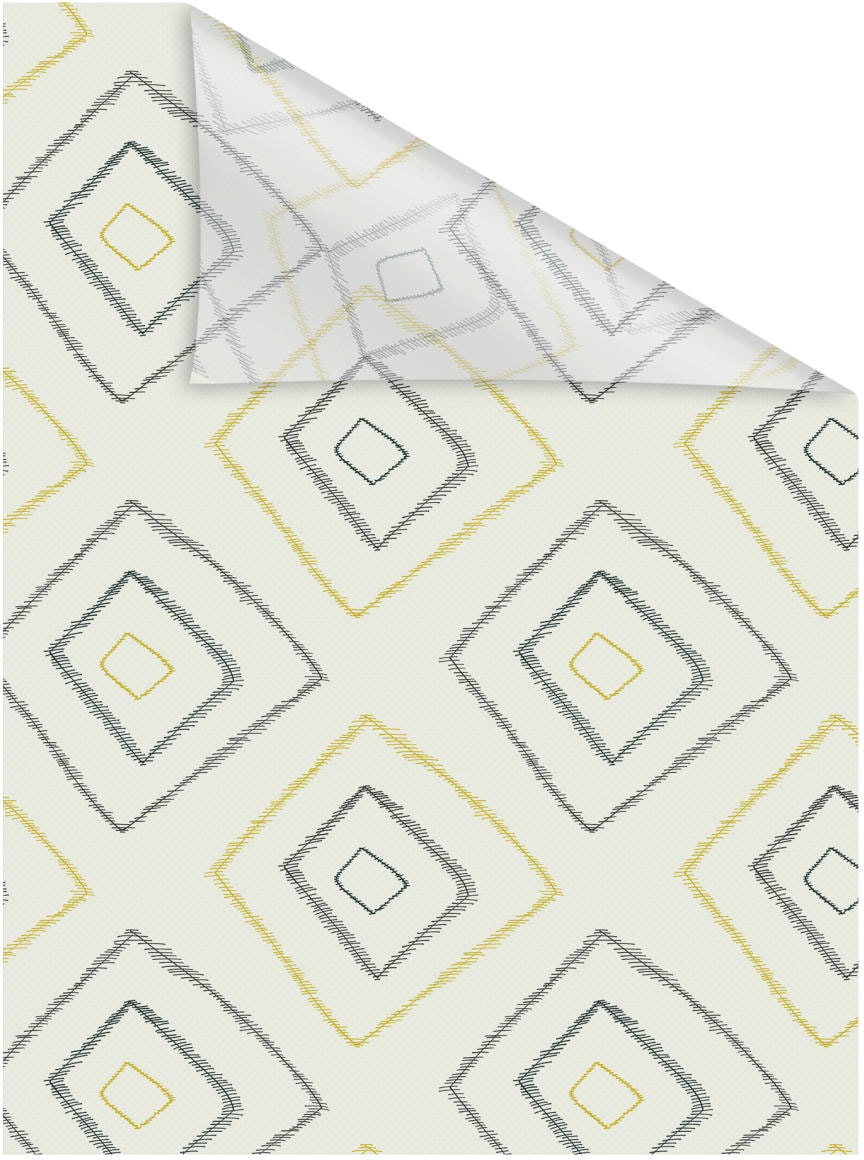 LICHTBLICK ORIGINAL Fensterfolie »Fensterfolie selbstklebend, Sichtschutz, Stripy Boho Rectangle - Beige«, 1 St., blickdicht, glattstatisch haftend