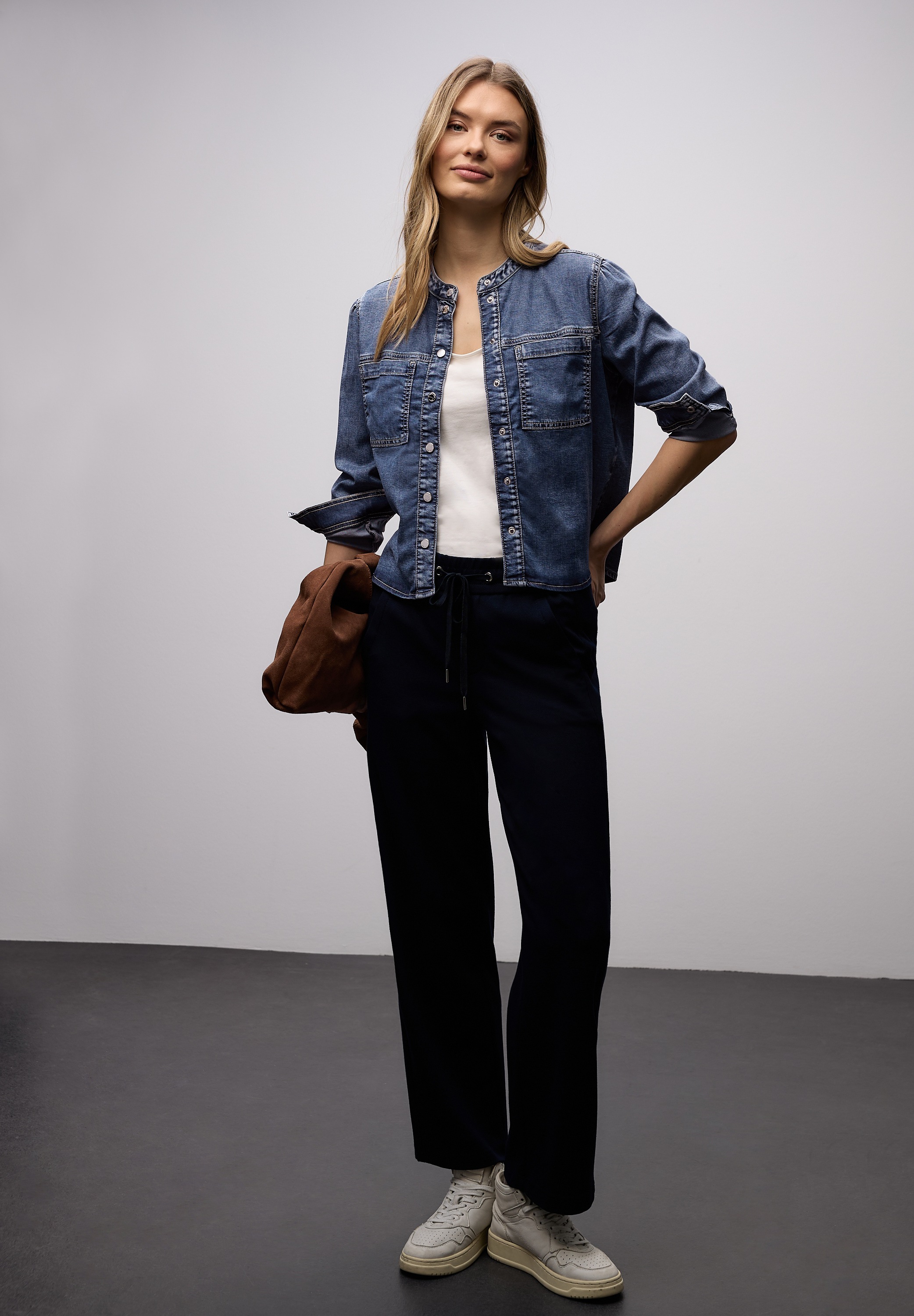 STREET ONE Jeansbluse mit Brusttaschen