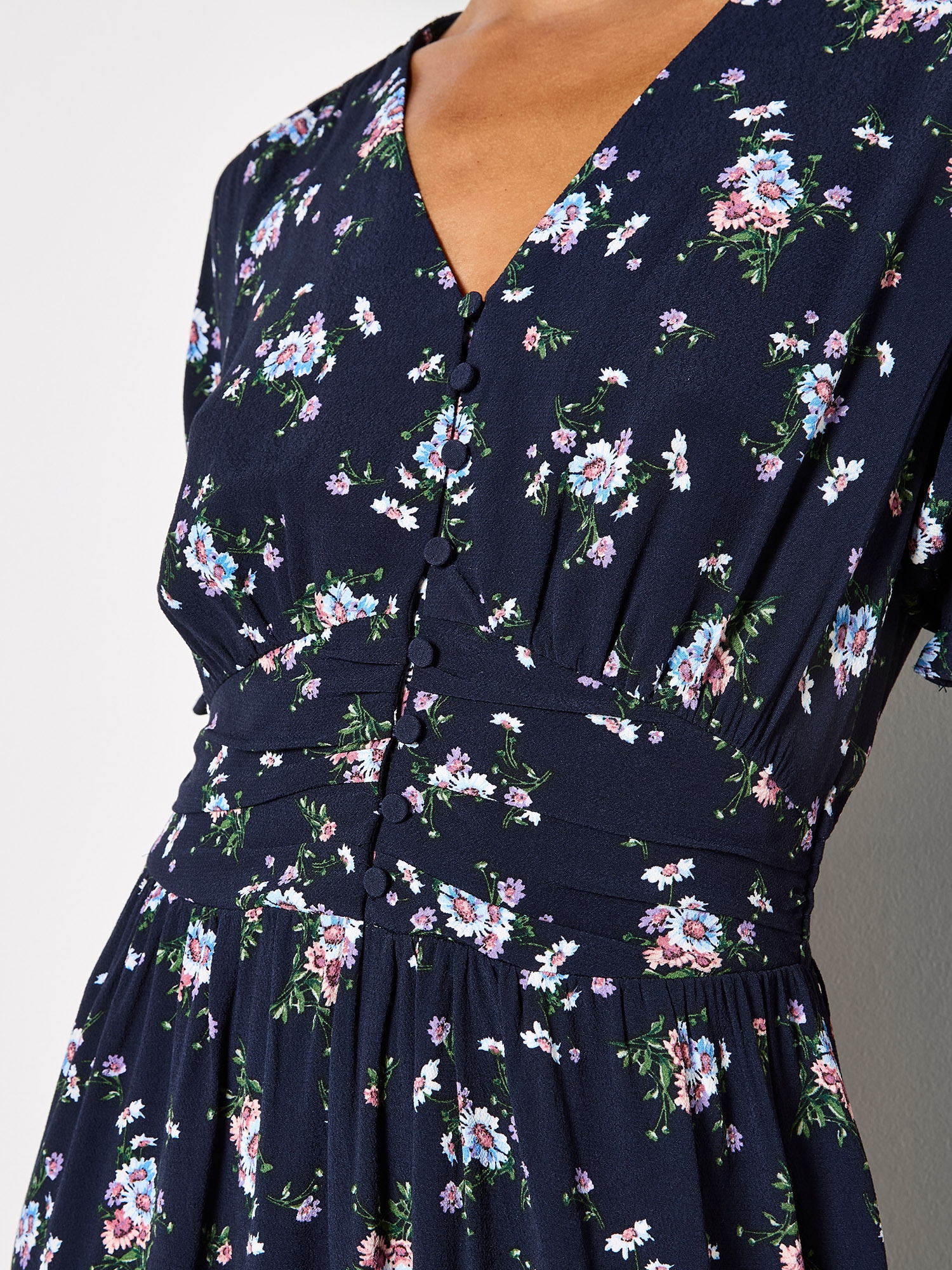 Apricot Druckkleid »Midi-Kleid« mit Blumenprint