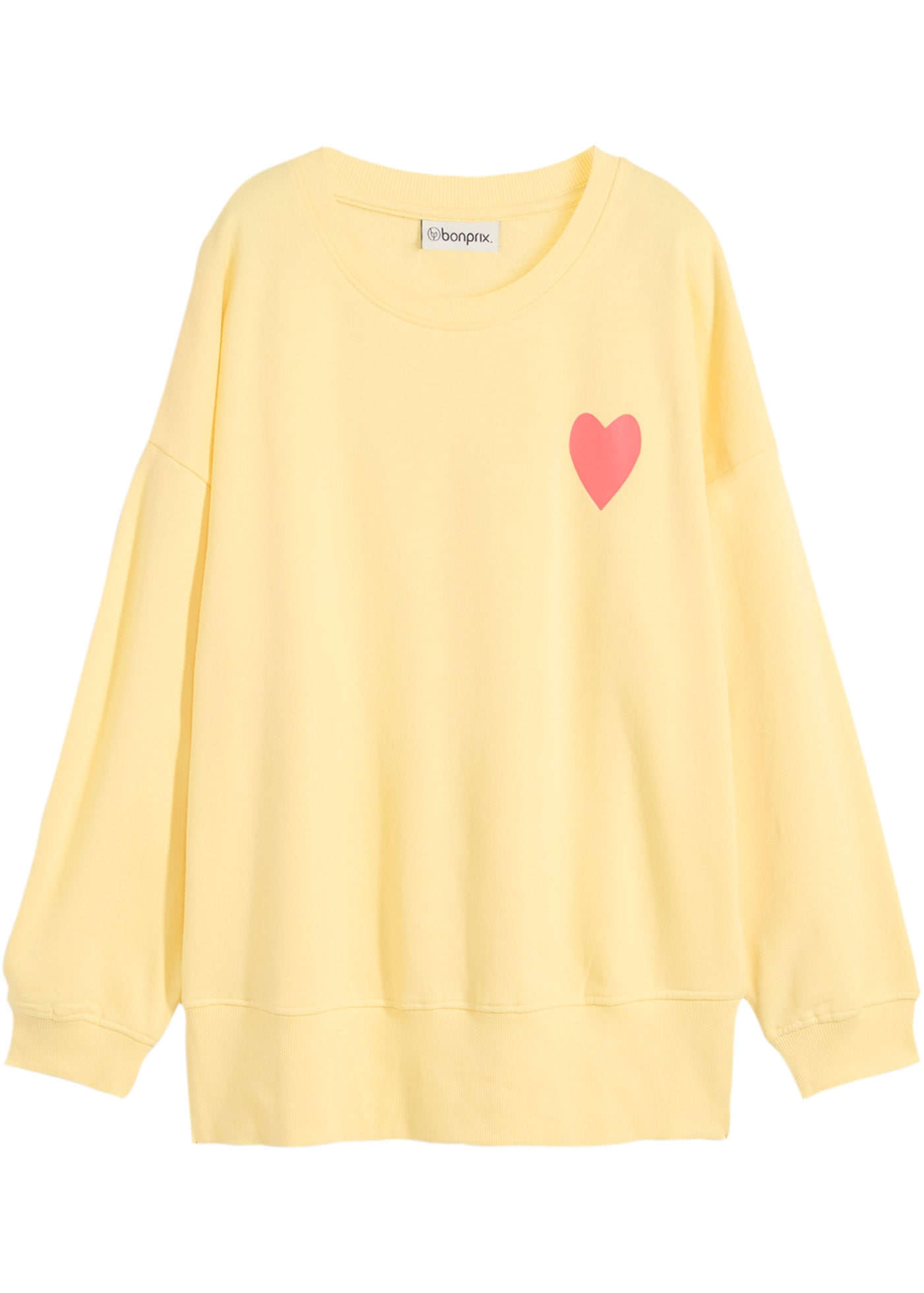 bonprix Sweatshirt , lässiger Schnitt, überschnittene Schulter, Oversize-Passform
