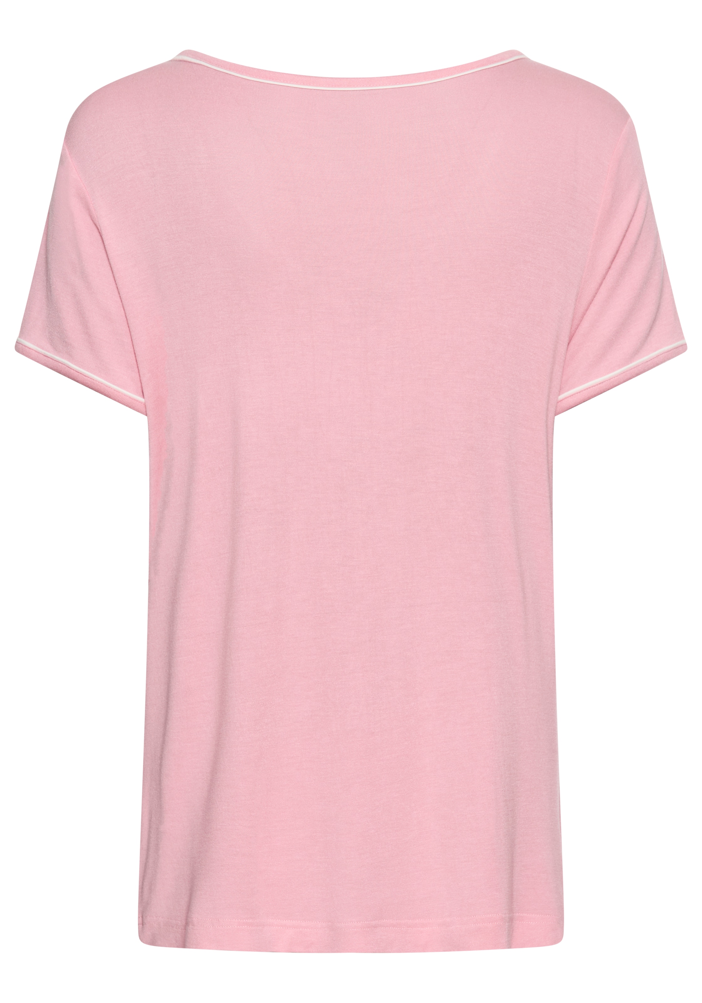 s.Oliver Pyjamaoberteil mit kleiner Kontrast-Paspel