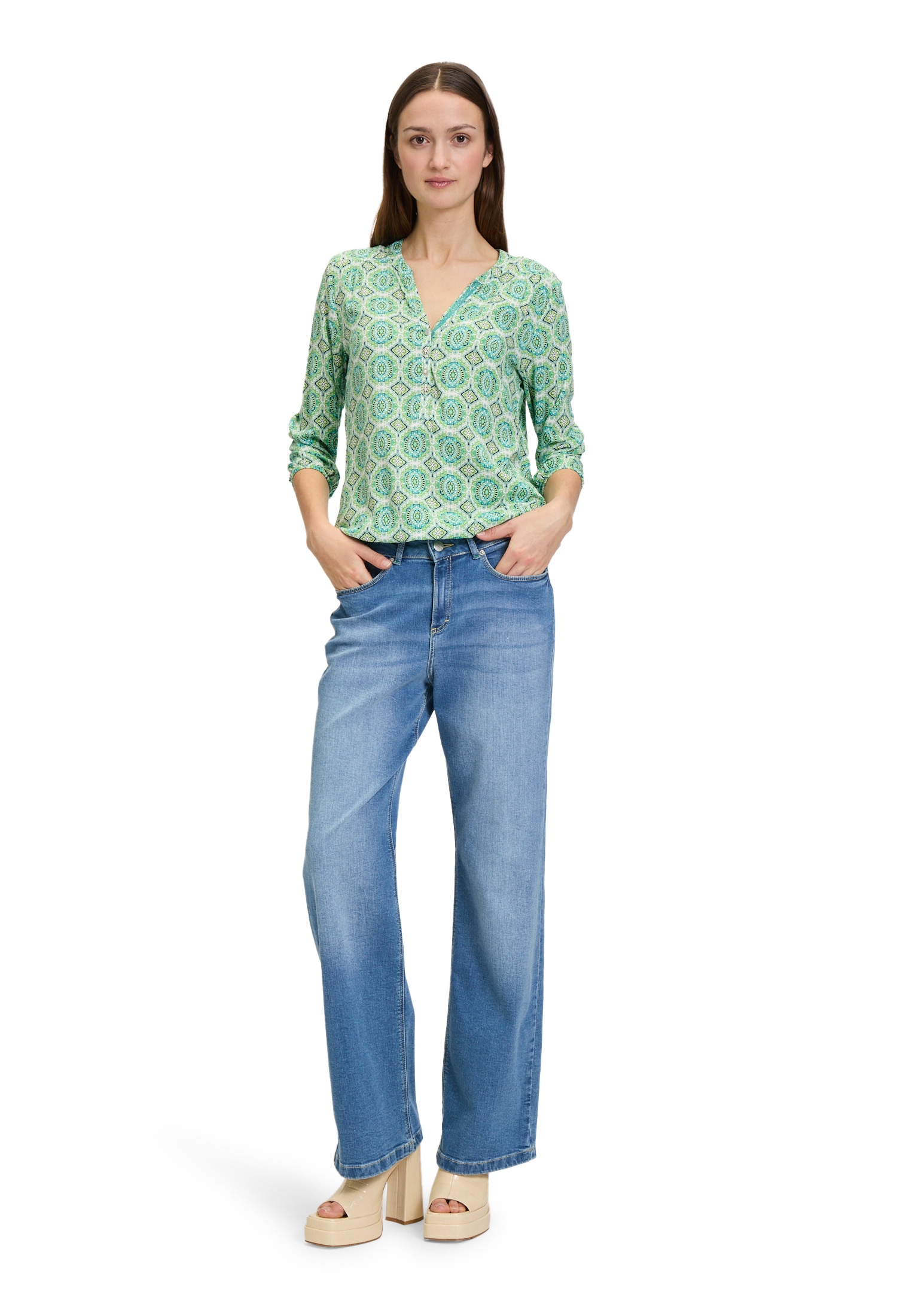 Cartoon Klassische Bluse »Casual-Bluse mit Muster«