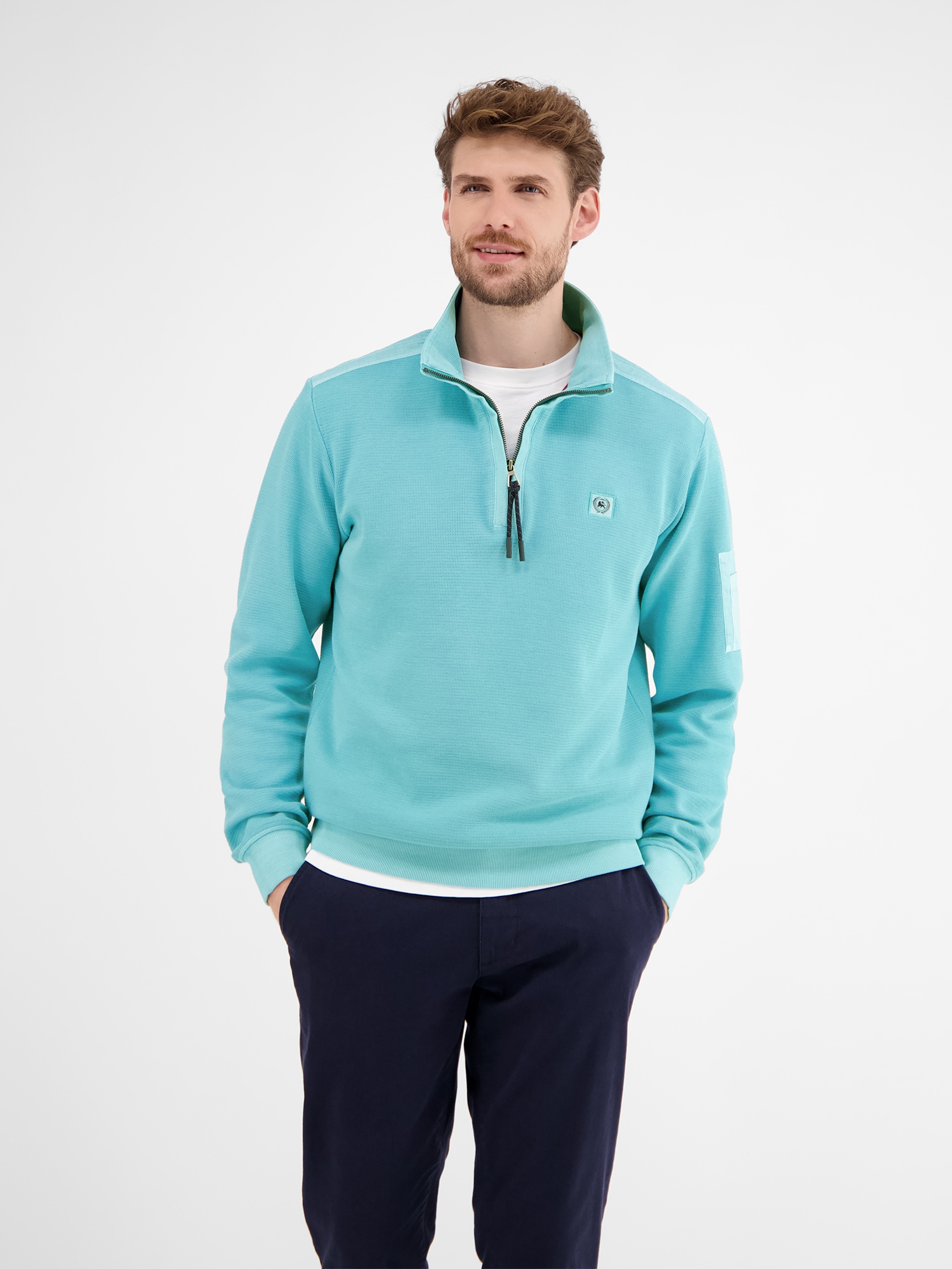 LERROS Sweatshirt »Sweattroyer in Zig-Zag-Struktur«
