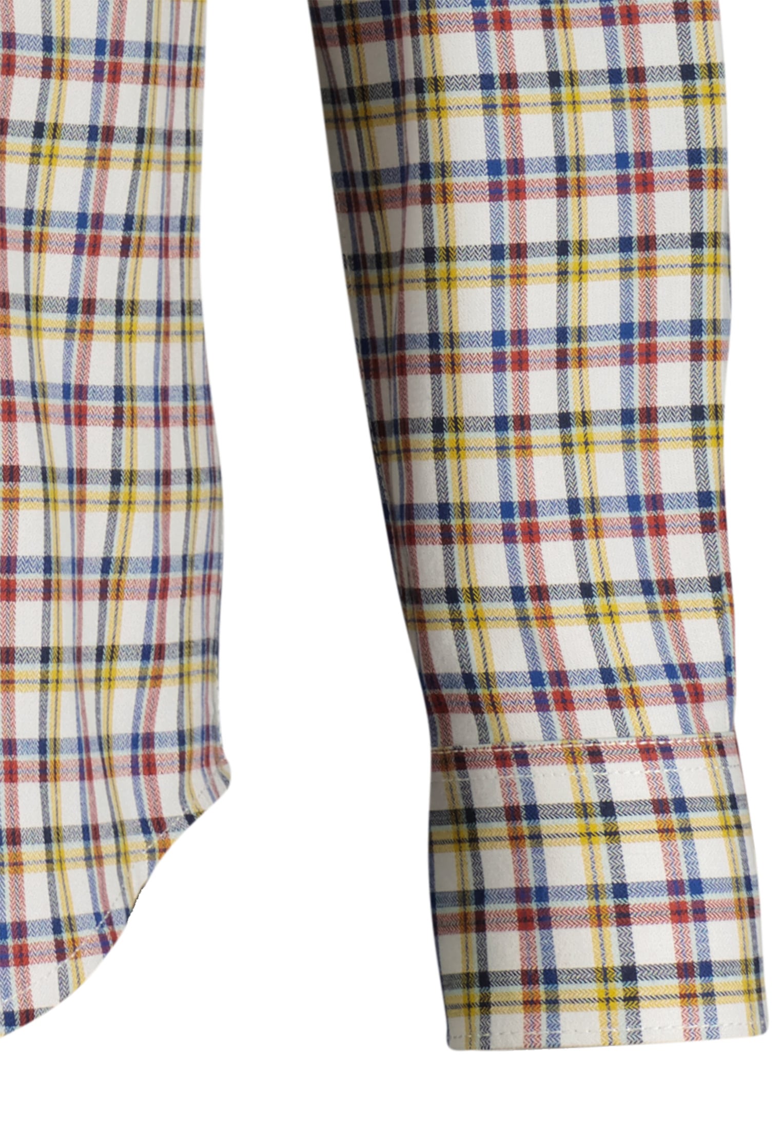 LERROS Langarmhemd »LERROS Langarmhemd mit Herringbone-Karo«