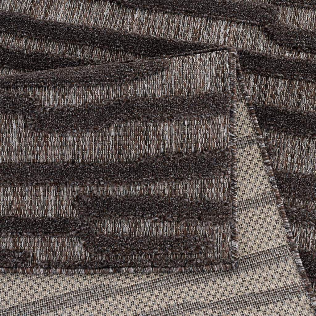 Carpet City Teppich »In-& Outdoorteppich Santorini 58394, 3D-Effekt, Streifen«, rechteckig, 5 mm Höhe, Wetterfest & UV-beständig für Terrasse, Balkon, Küche, Flur