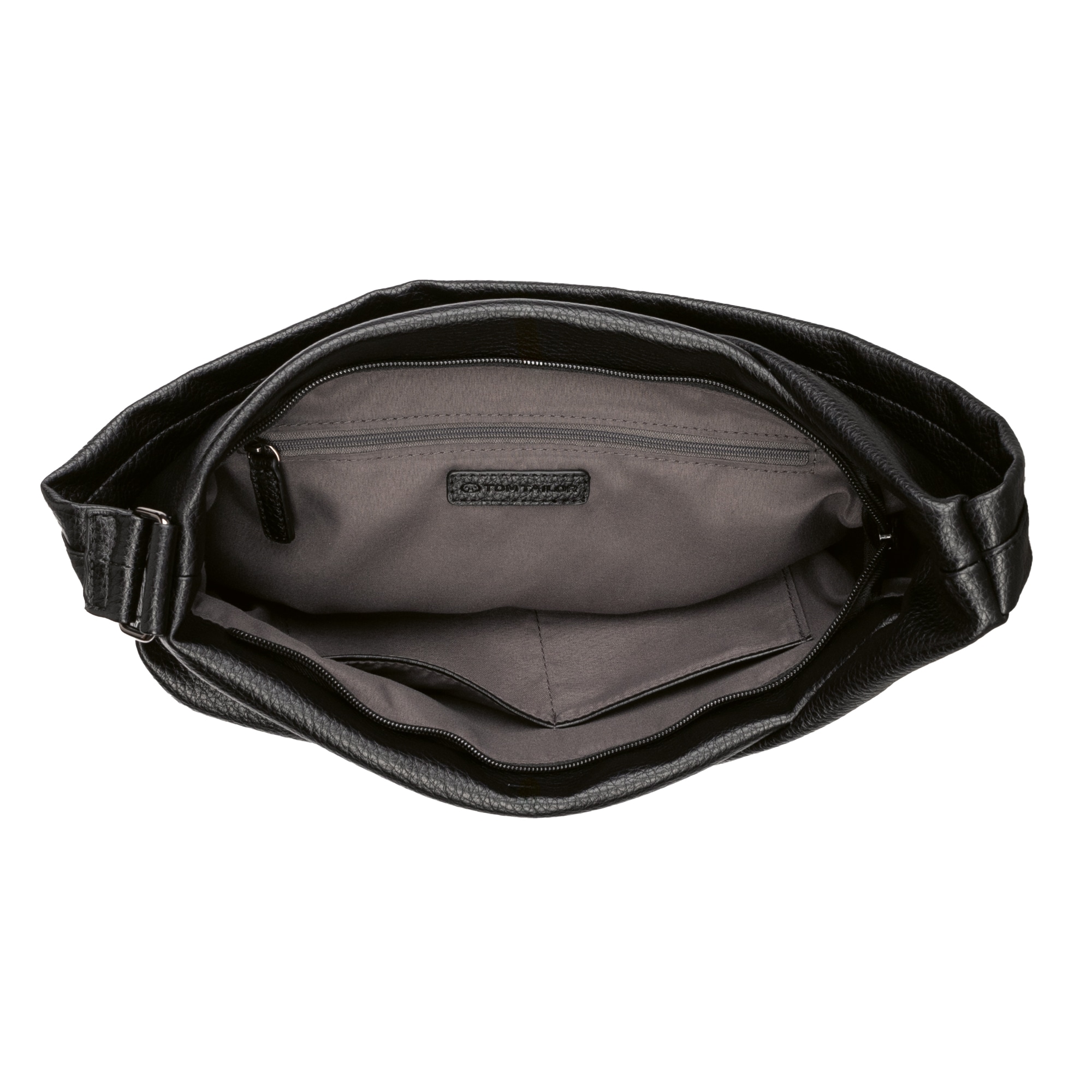 TOM TAILOR Hobo »Adya«, aus softem, ledrigem Material mit asymmetrischer Linienführung