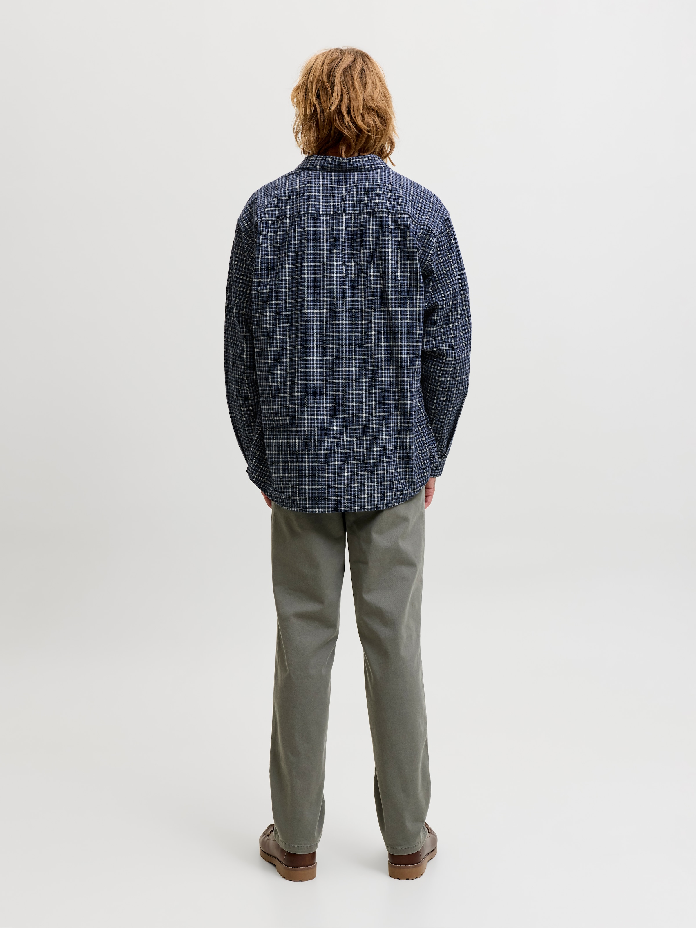Jack & Jones Langarmhemd »JJCARTER CHECK SHIRT LS SN« Baumwolle, relaxed fit
