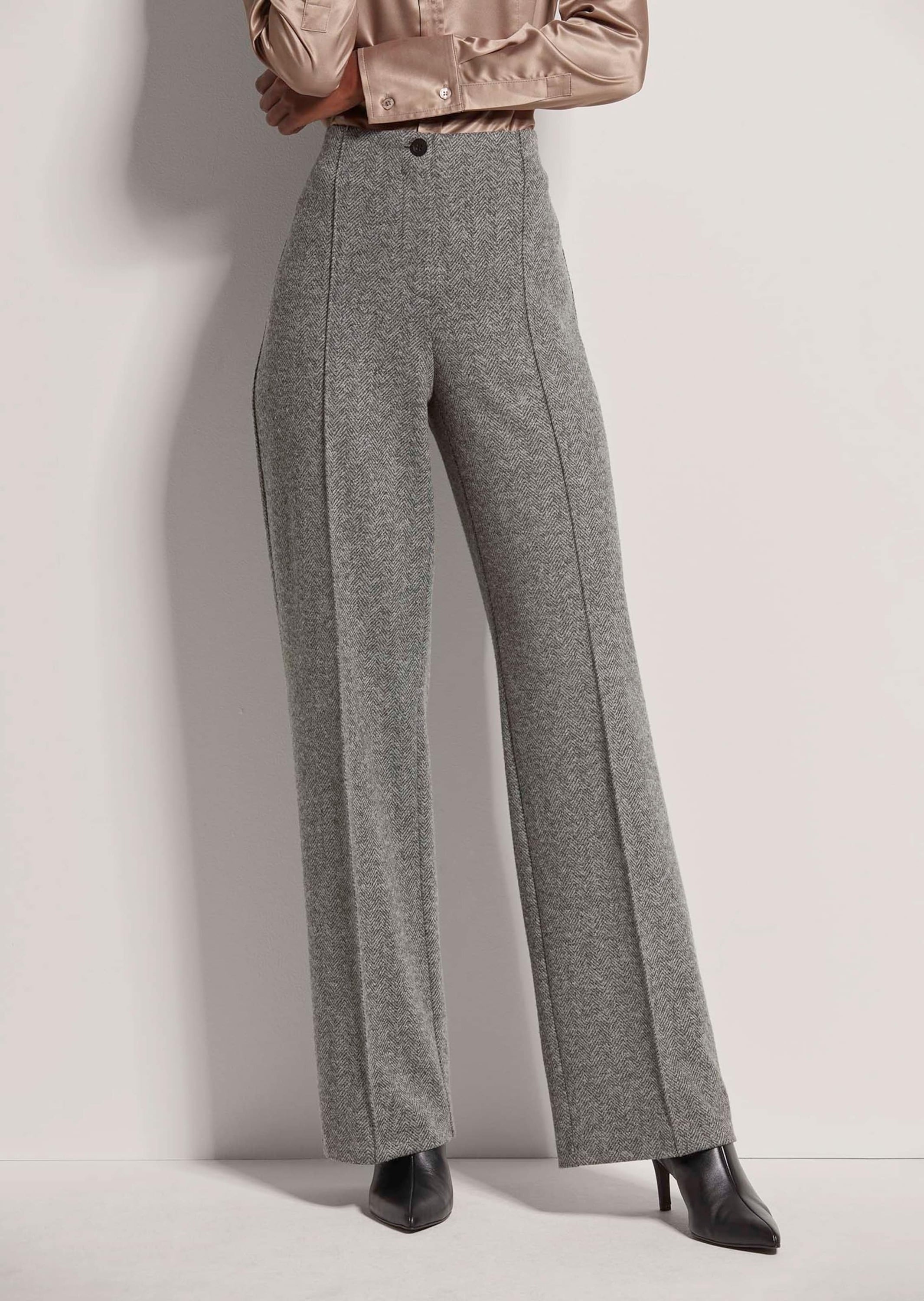 MADELEINE Bügelfaltenhose »Hose Weite Hose mit Biesen und Bügelfalten«