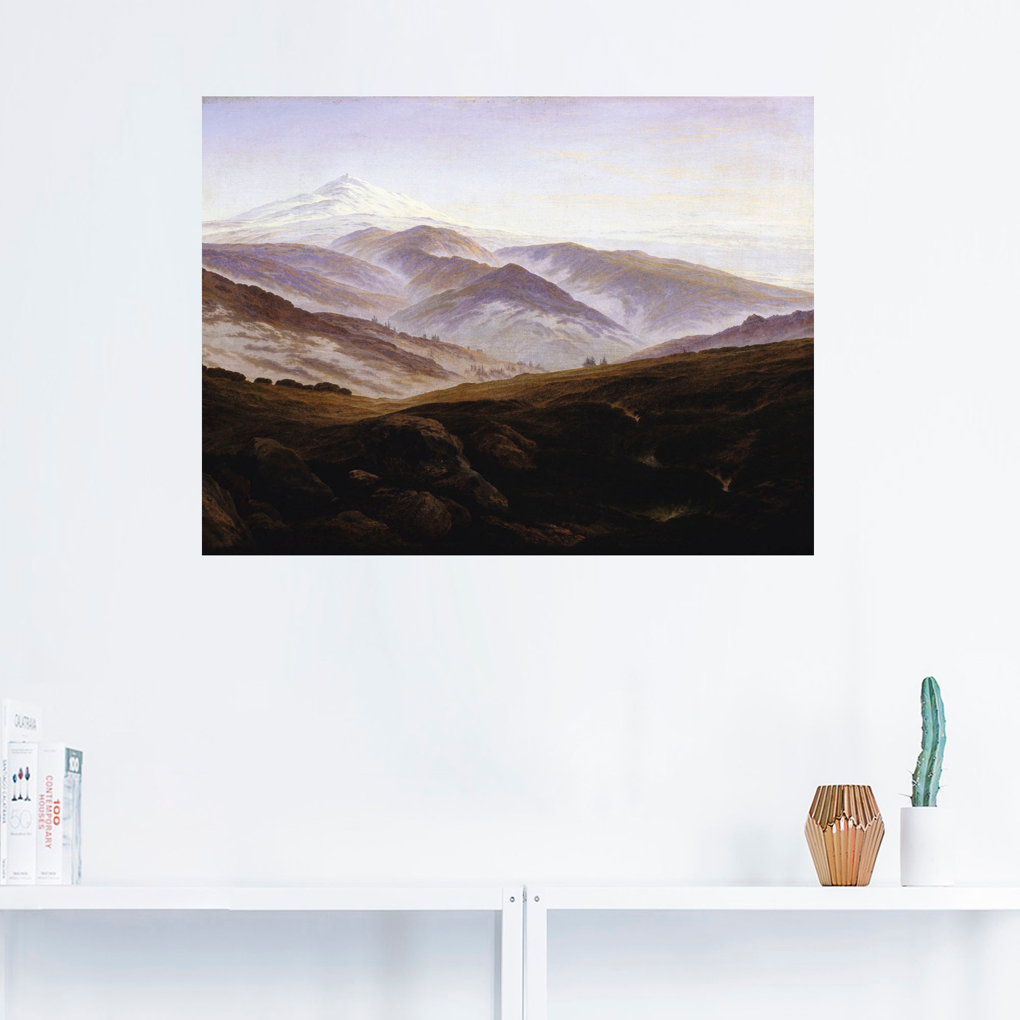 Artland Wandbild »Erinnerungen an das Riesengebirge. 1835.«, Berge, (1 St.), als Alubild, Leinwandbild, Wandaufkleber oder Poster in versch. Größen