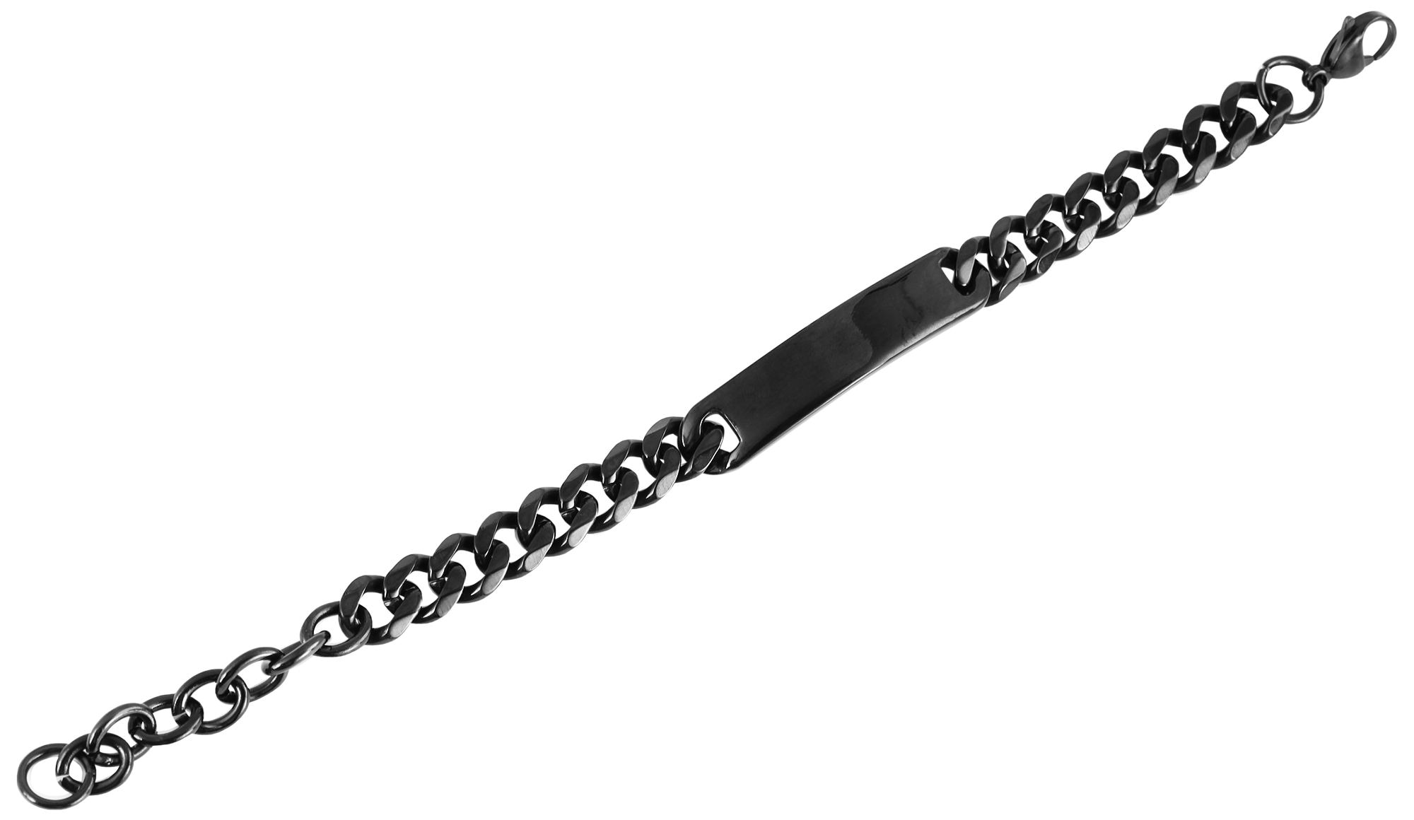 Adelia´s Panzerarmband »Unisex Armband ¿ Panzerarmband aus Edelstahl 17 cm«
