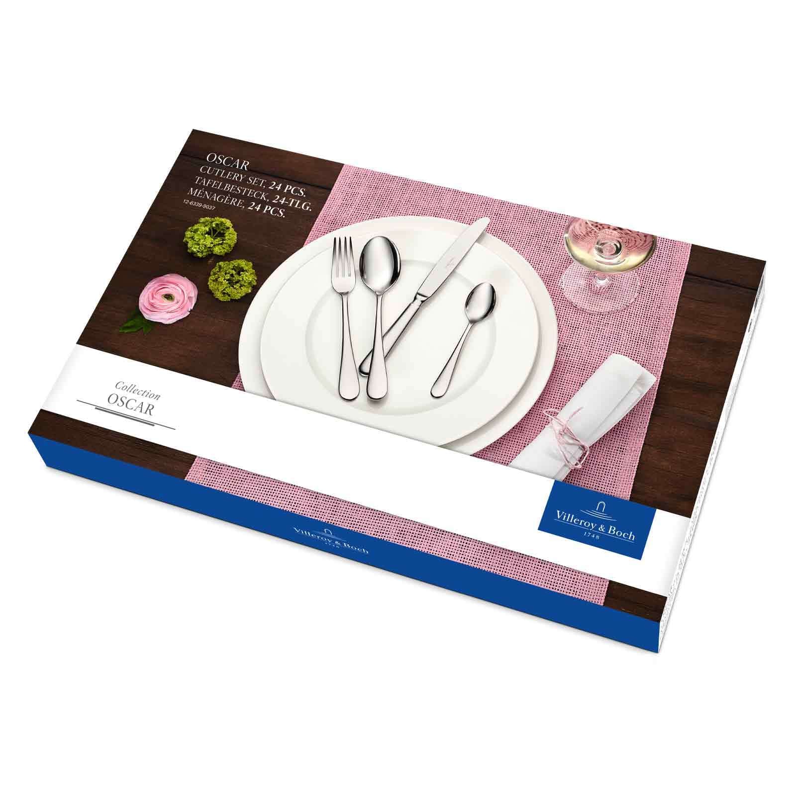 Villeroy & Boch Besteck-Set »Tafelbesteck Oscar 24er Set silber«