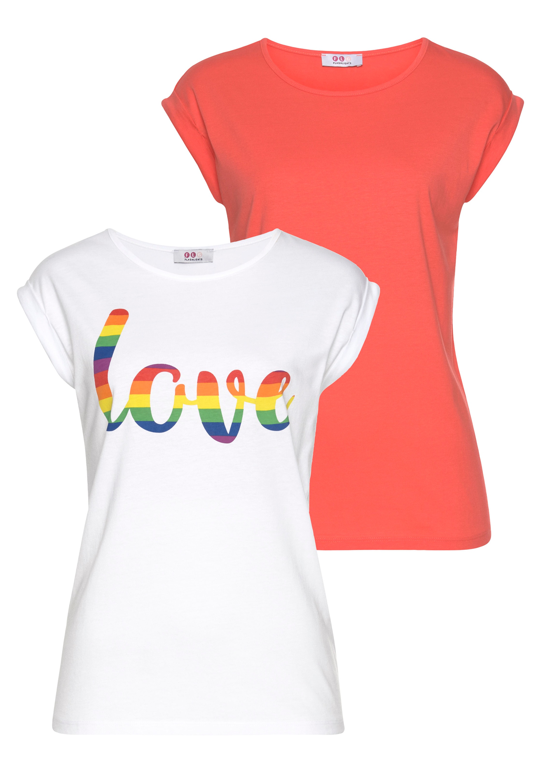 Flashlights T-Shirt »Pride Edition«, (Packung, 2er-Pack), Pride Edition