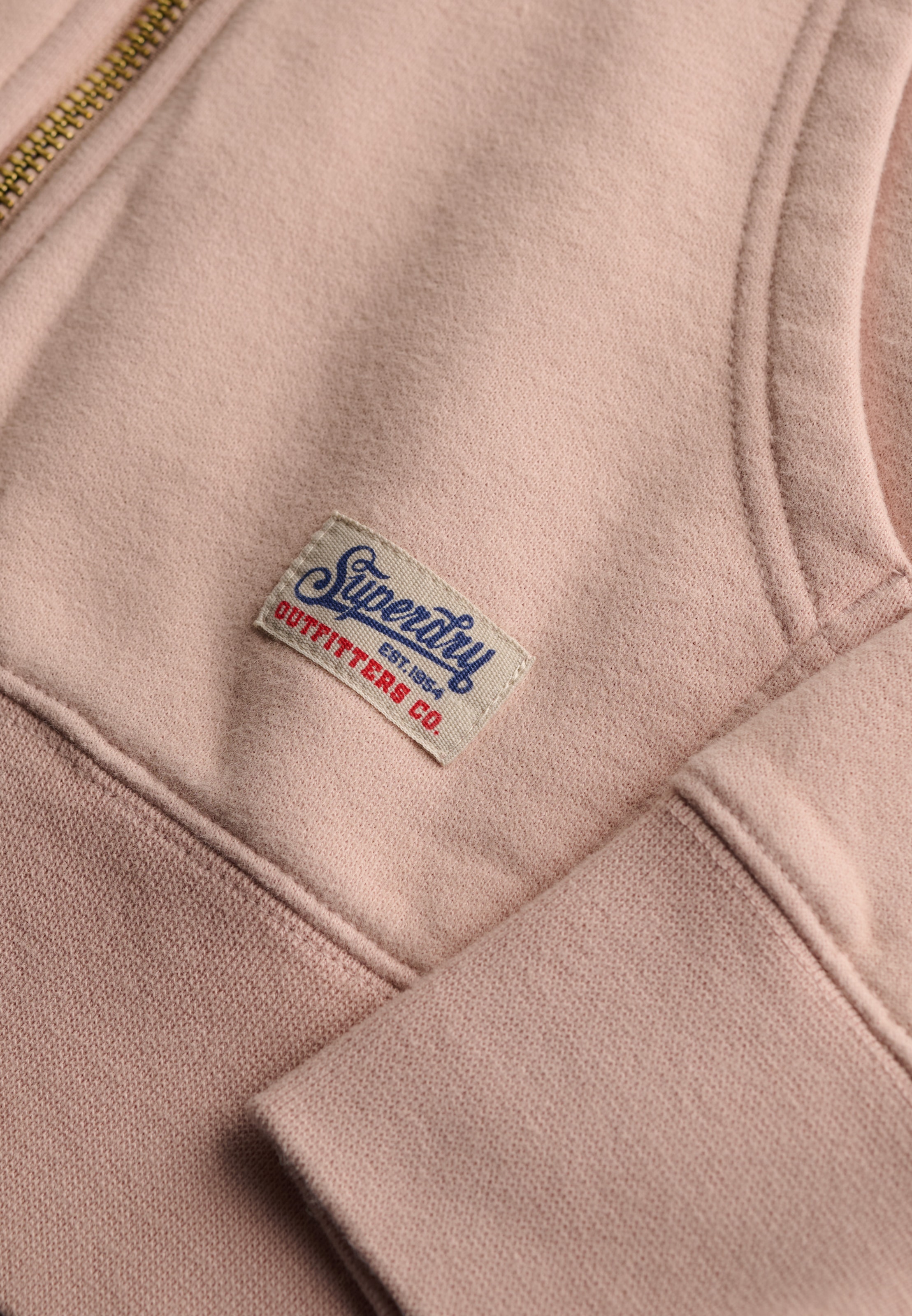 Superdry Kapuzensweatjacke »LUXE CASUAL ZIPHOOD« Baumwollmischung, relaxed fit
