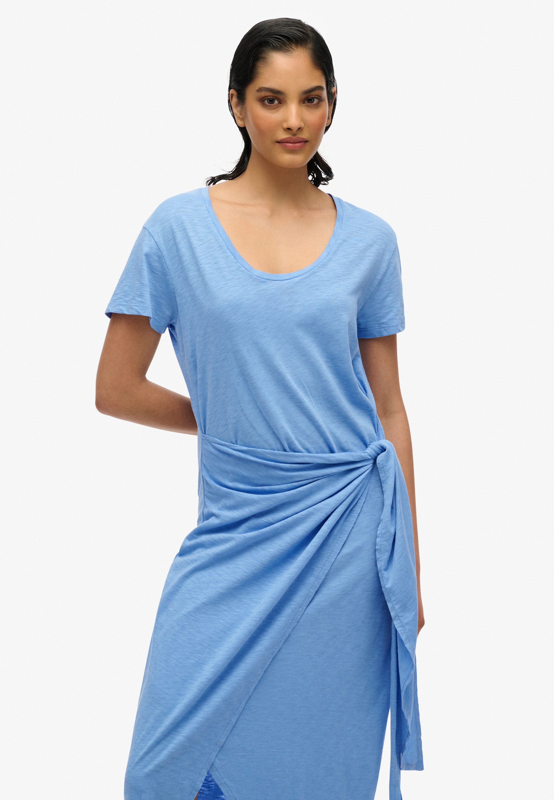 Superdry Jerseykleid »SLUB MIDI WRAP DRESS«