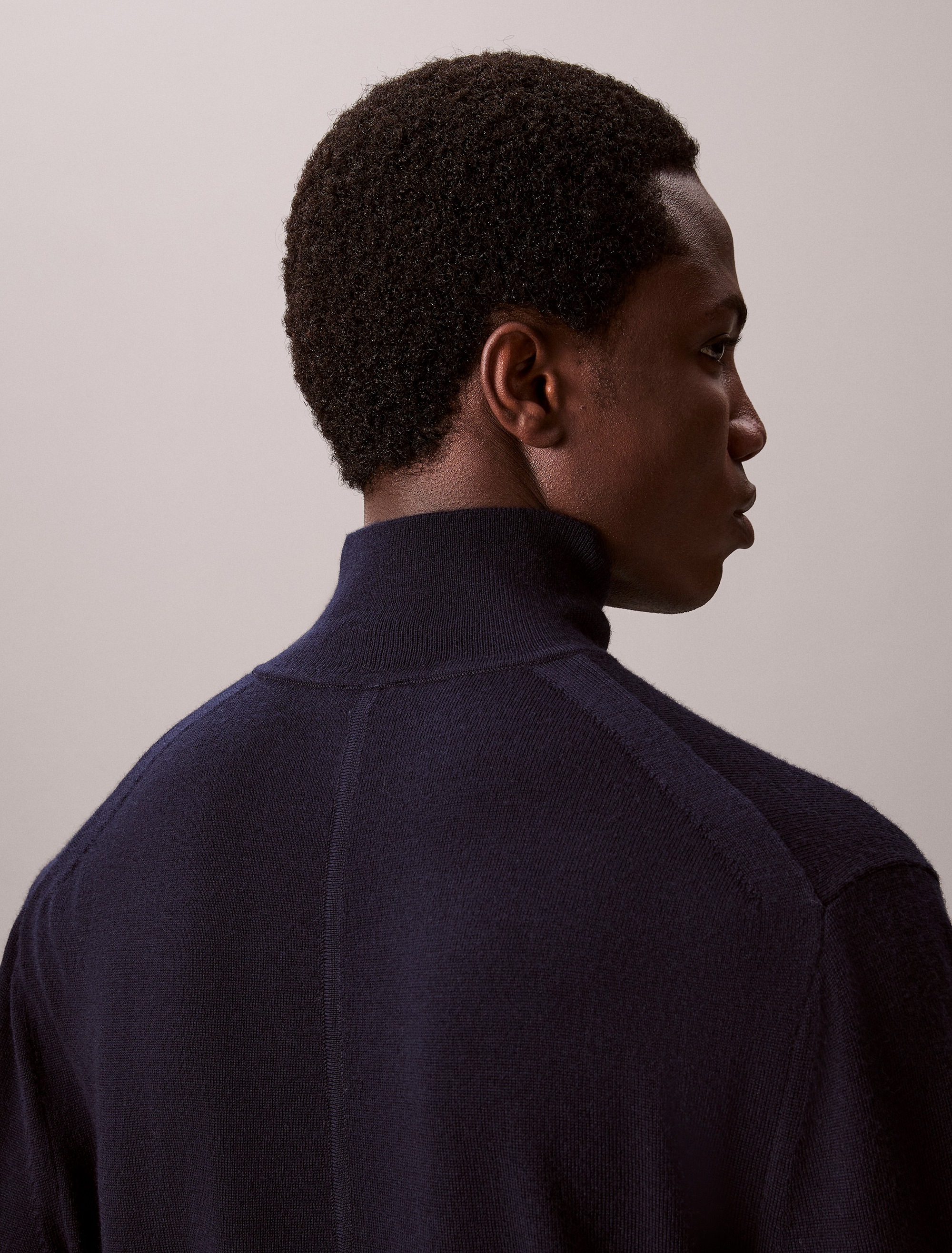 Calvin Klein Stehkragenpullover »LS MERINO MOCK NECK SWTR 14GG«, Mit Rundhalsausschnitt, regular fit