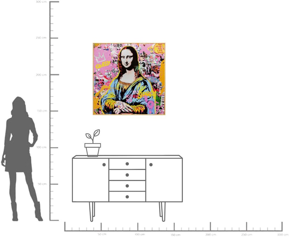 Kare Design Bild mit Rahmen »Gerahmtes Bild La Viva 100x100cm« 1,  verschiedene Motive