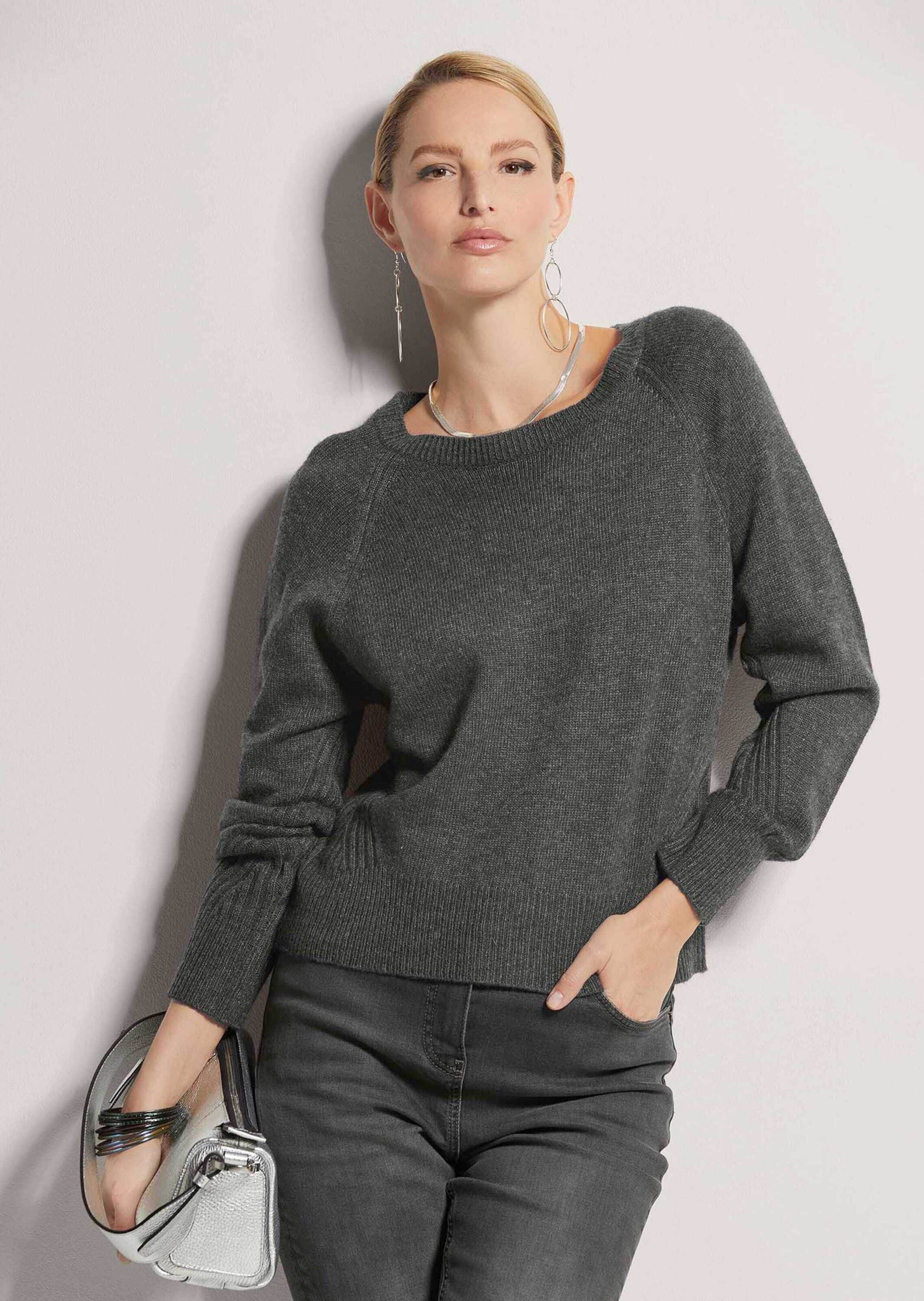 MADELEINE Longpullover »Pullover Rundhals-Pullover«