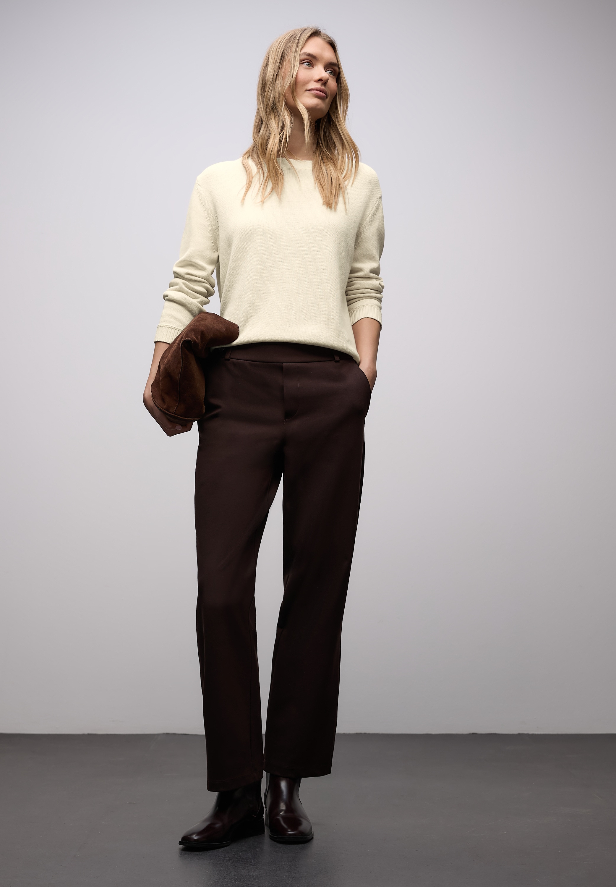 STREET ONE Strickpullover mit Rundhals