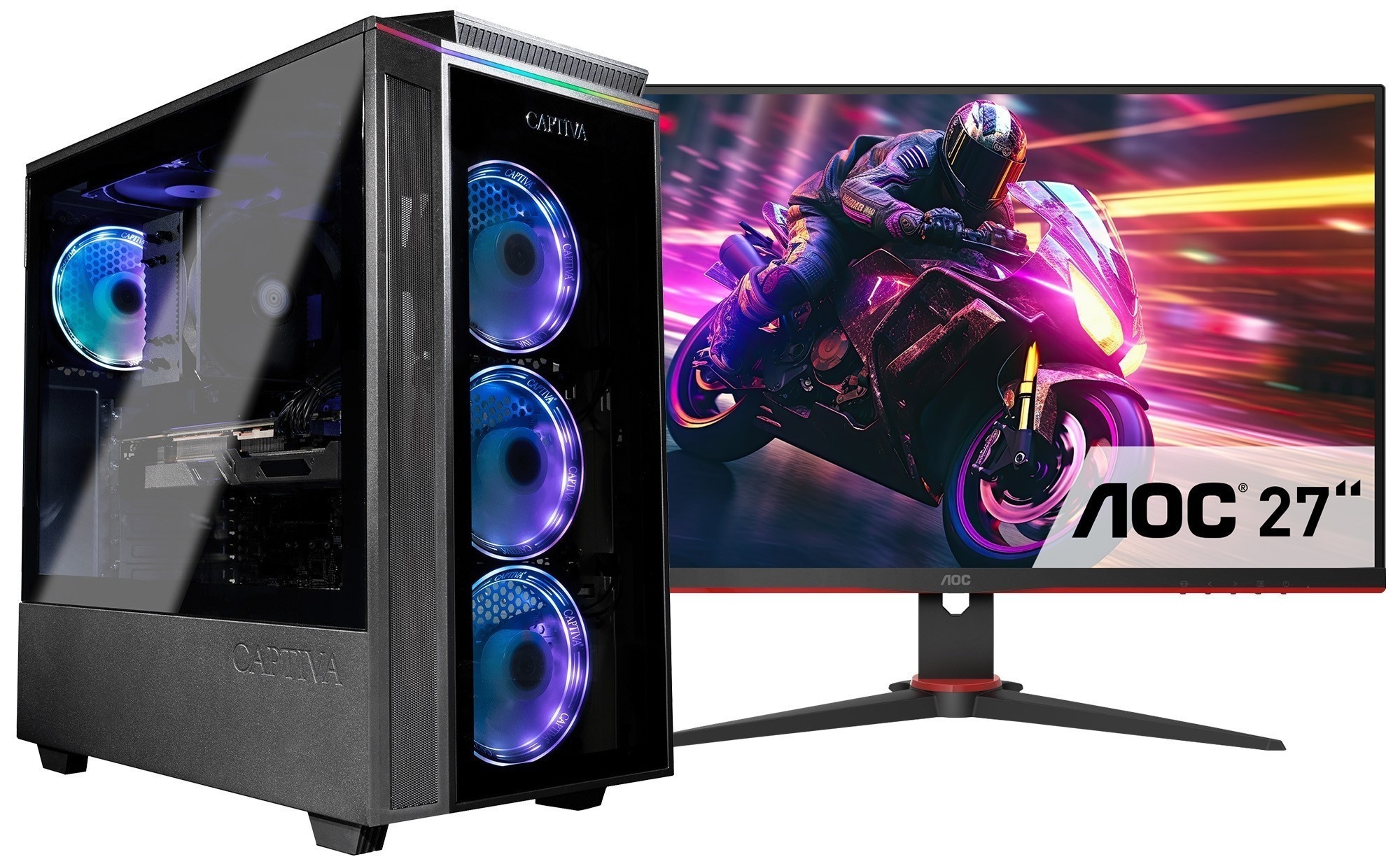 CAPTIVA Gaming-PC-Komplettsystem »Advanced Gaming I84-218 TFT Bundle«