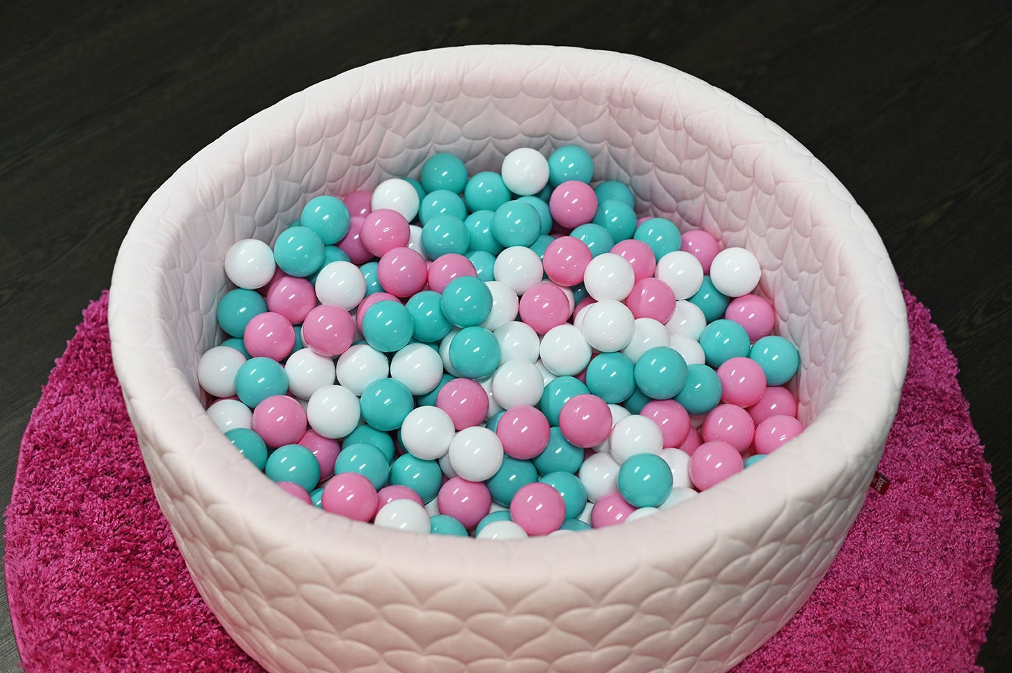Knorrtoys® Bällebad »Soft, Heart Rose«, mit 300 Bällen rose/creme/lightBlue; Made in Germany