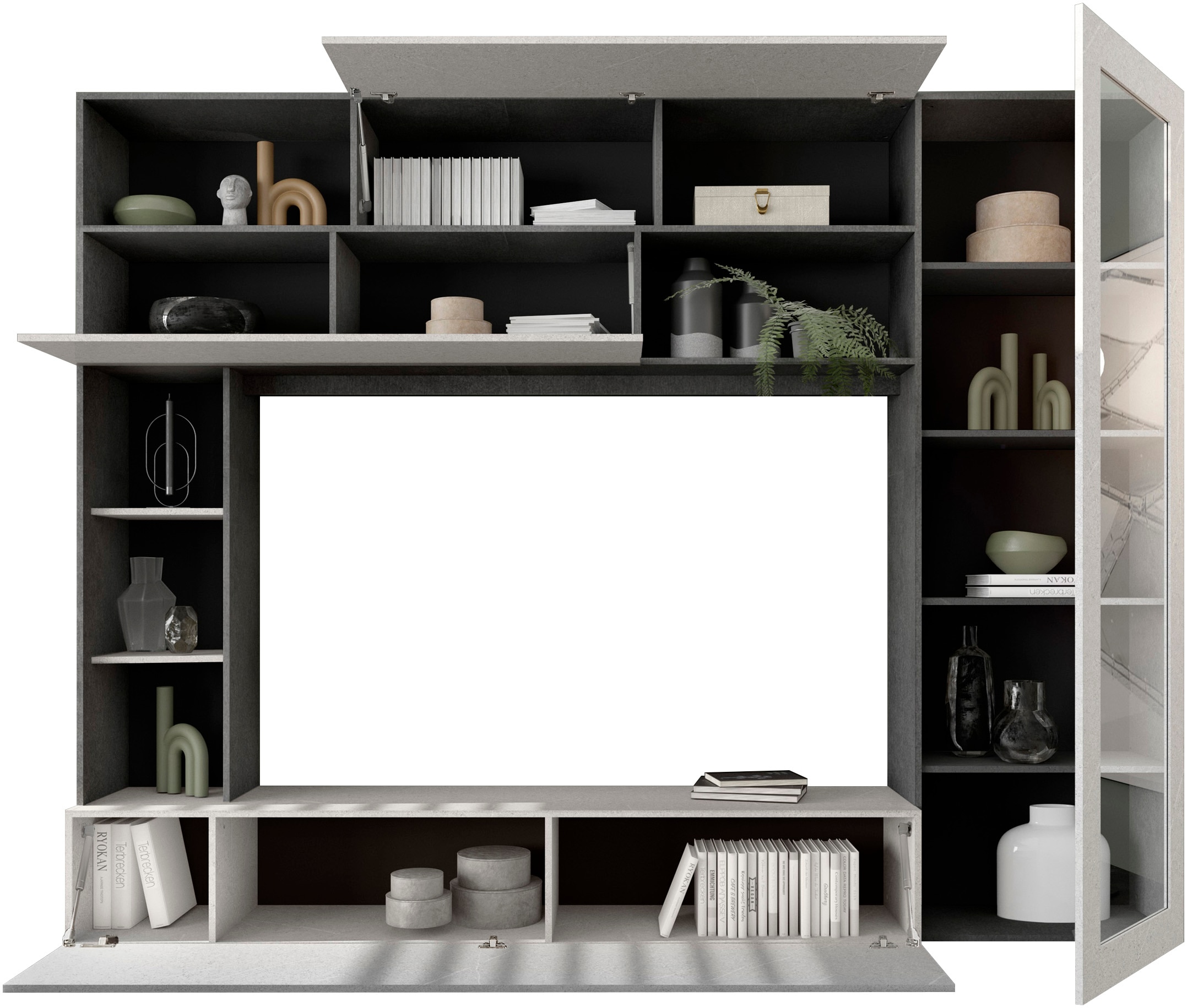 INOSIGN Wohnwand »PRATO, Breite 272 cm, Höhe 210 cm, Kompakt-Wohnwand,«