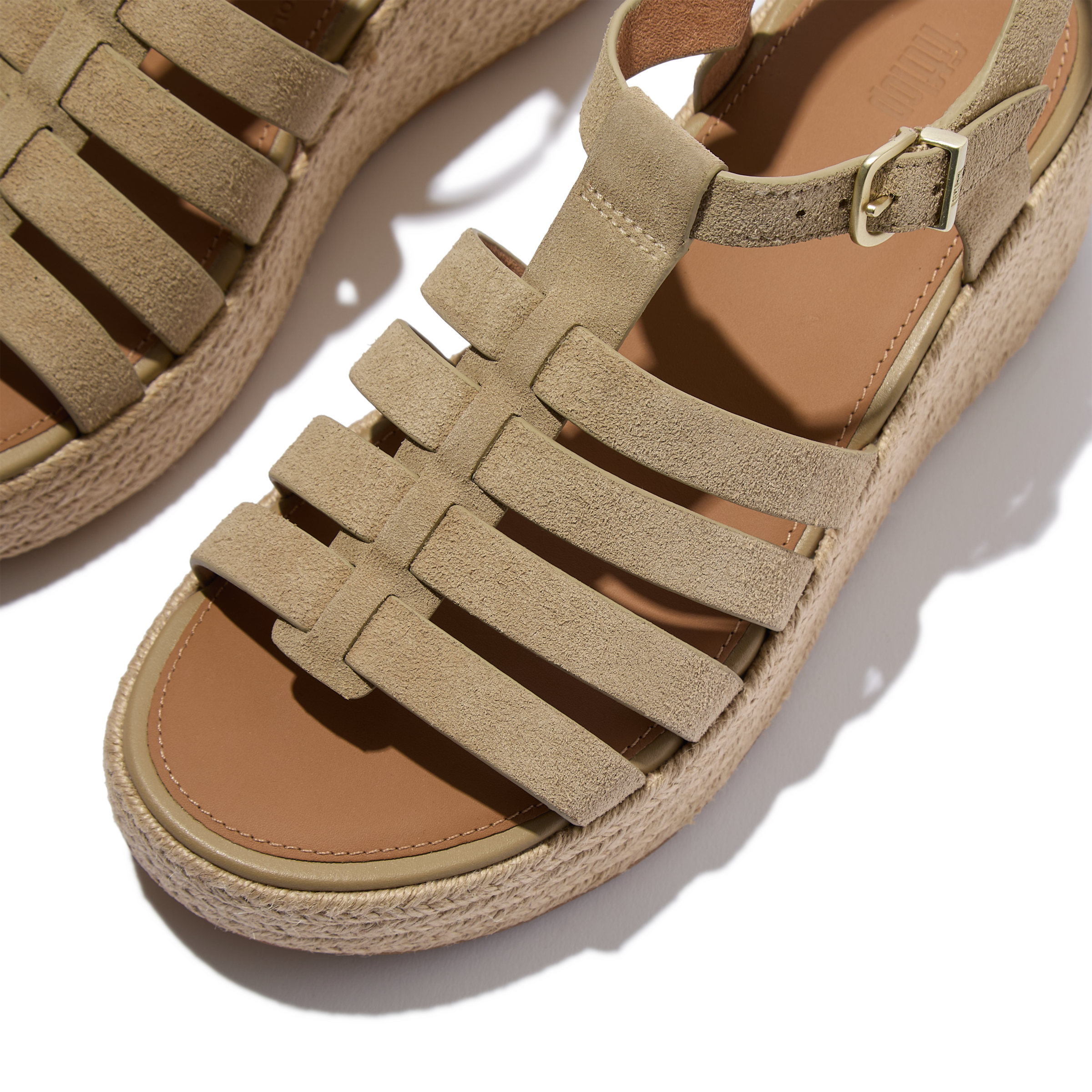 Fitflop Keilsandalette »PLATFFORMS ESPADR. SUEDE FISHERMAN WEDGE SANDALS«  Plateau, Sandale, Sommerschuh mit verstellbaren Riemchen