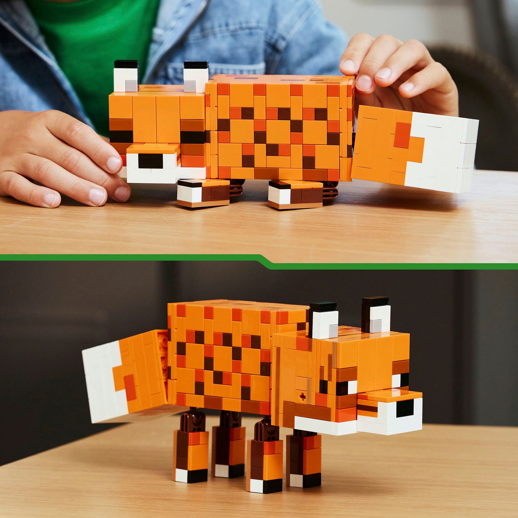 LEGO® Konstruktionsspielsteine »Der Fuchs (21588), LEGO Minecraft« Made in Europe