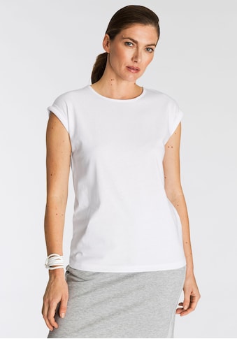 Boysen's T-Shirt, mit überschnittenen Schultern & kleinem Ärmelaufschlag kaufen