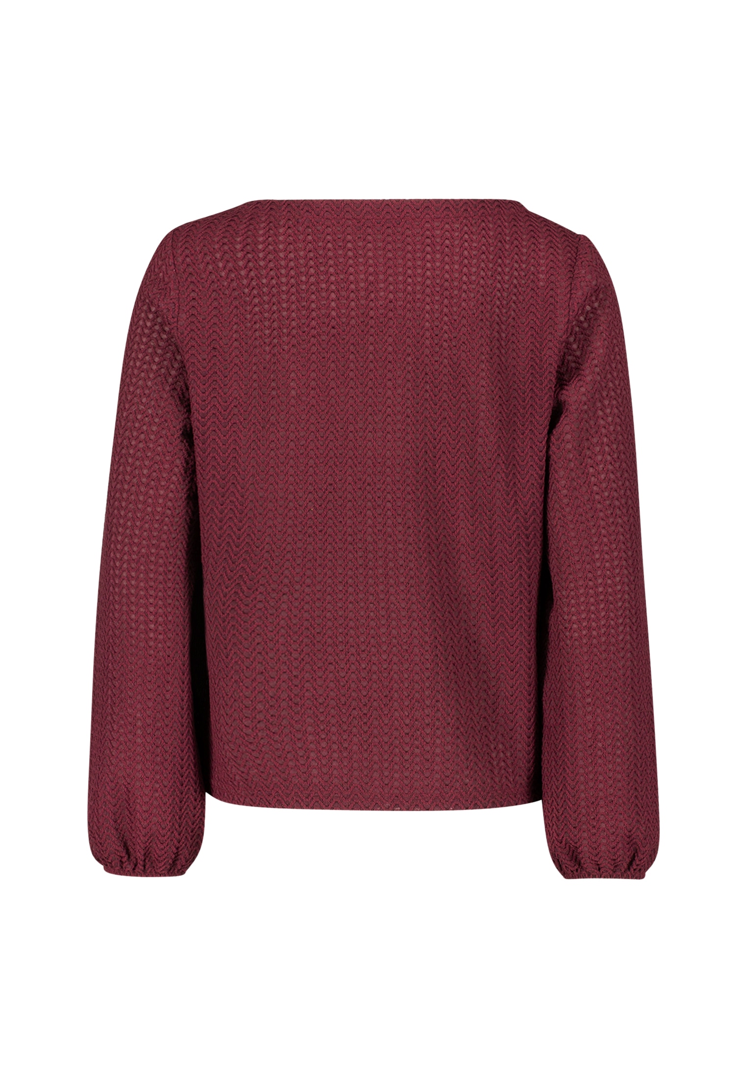 Zero Langarmshirt »Strukturshirt mit Rundausschnitt«