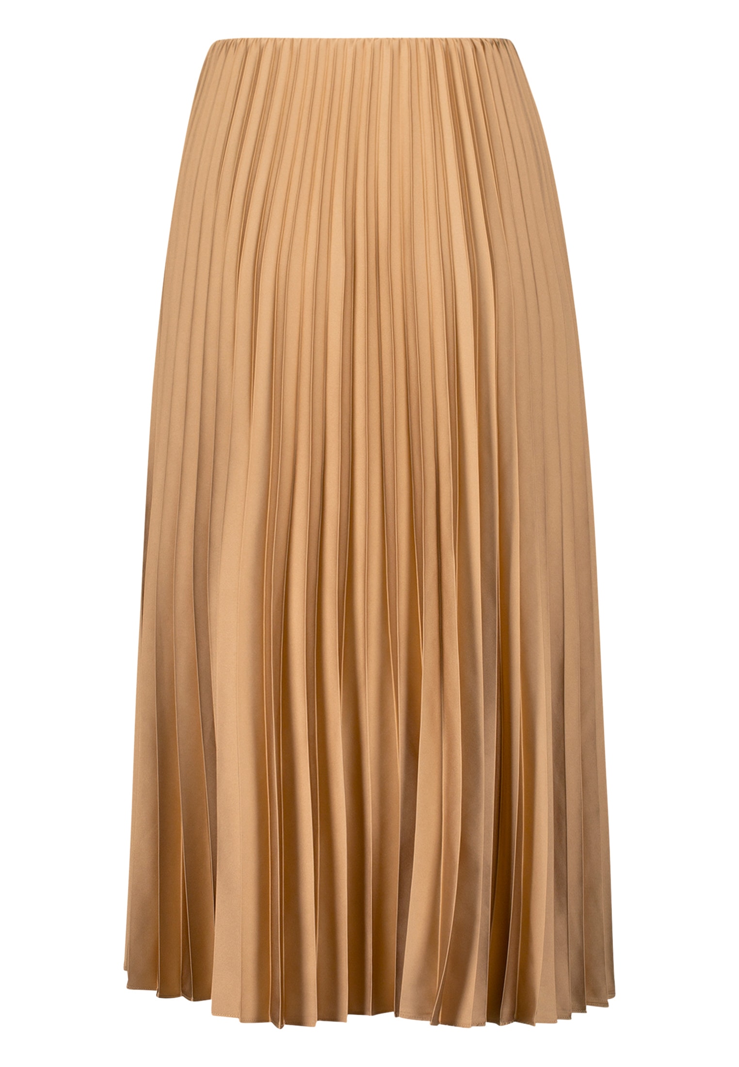 Zero Satinrock »Satin-Rock Midi mit Plisseefalten«