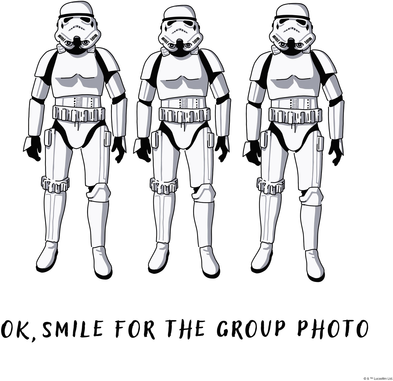 Komar Leinwandbild »Star Wars Stormtrooper Group Photo«, Disney, (1 St.), 40 x 40 cm (Breite x Höhe) - Kinderzimmer, Dekoration