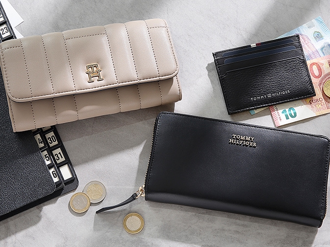 Tommy Hilfiger Kartenetui »TH PREM LEA CC HOLDER«, Geldbeutel, Portemonnaie mit Logo-Schriftzug