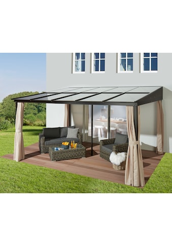 Anbaupavillon »Hawaii«, (Set), BxT: 400x300 cm, Aluminiumgestell