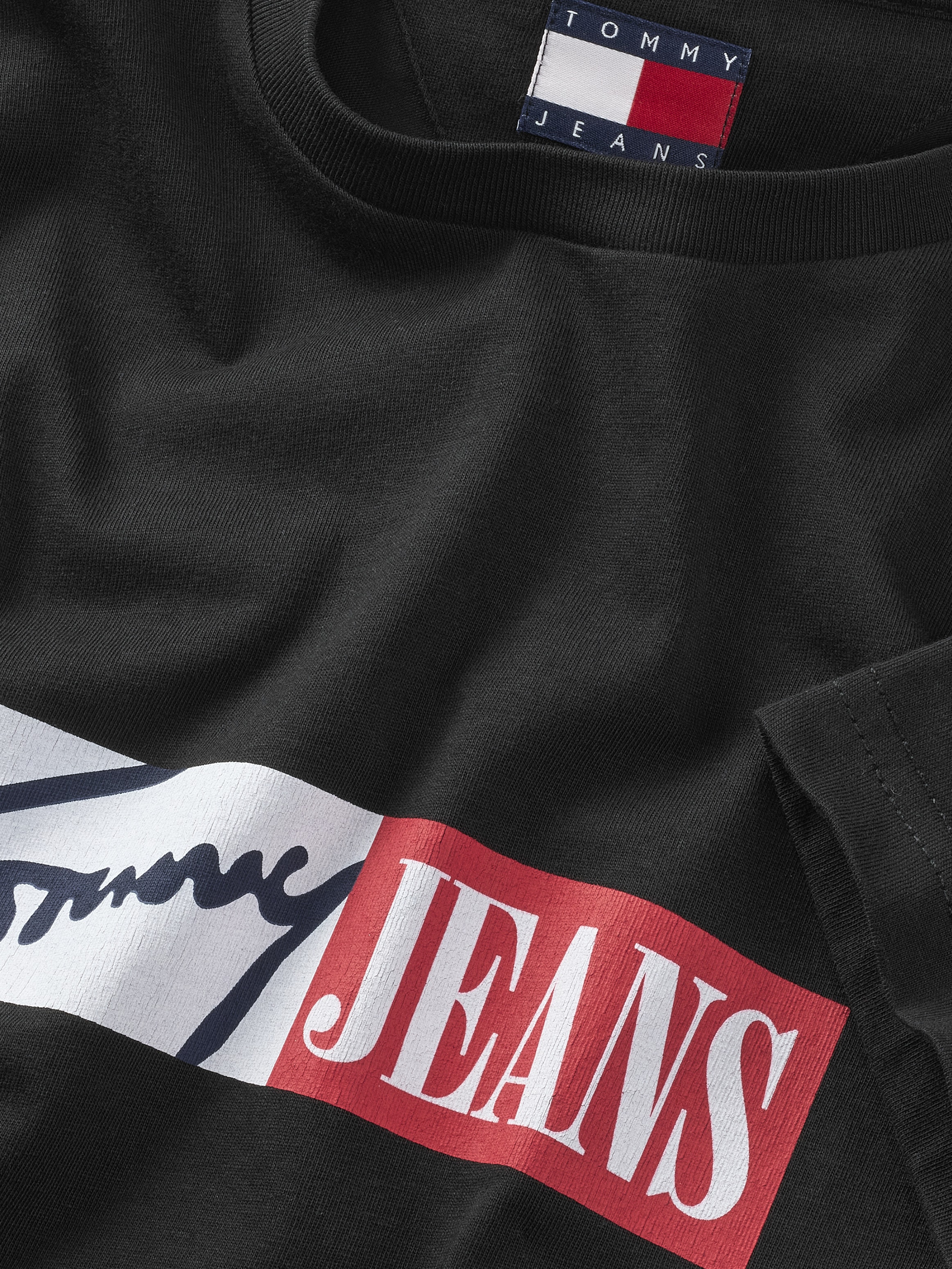 Tommy Jeans Plus Rundhalsshirt »TJM SLIM ENTRY GRAPHIC TEE EXT«, in Großen Größen