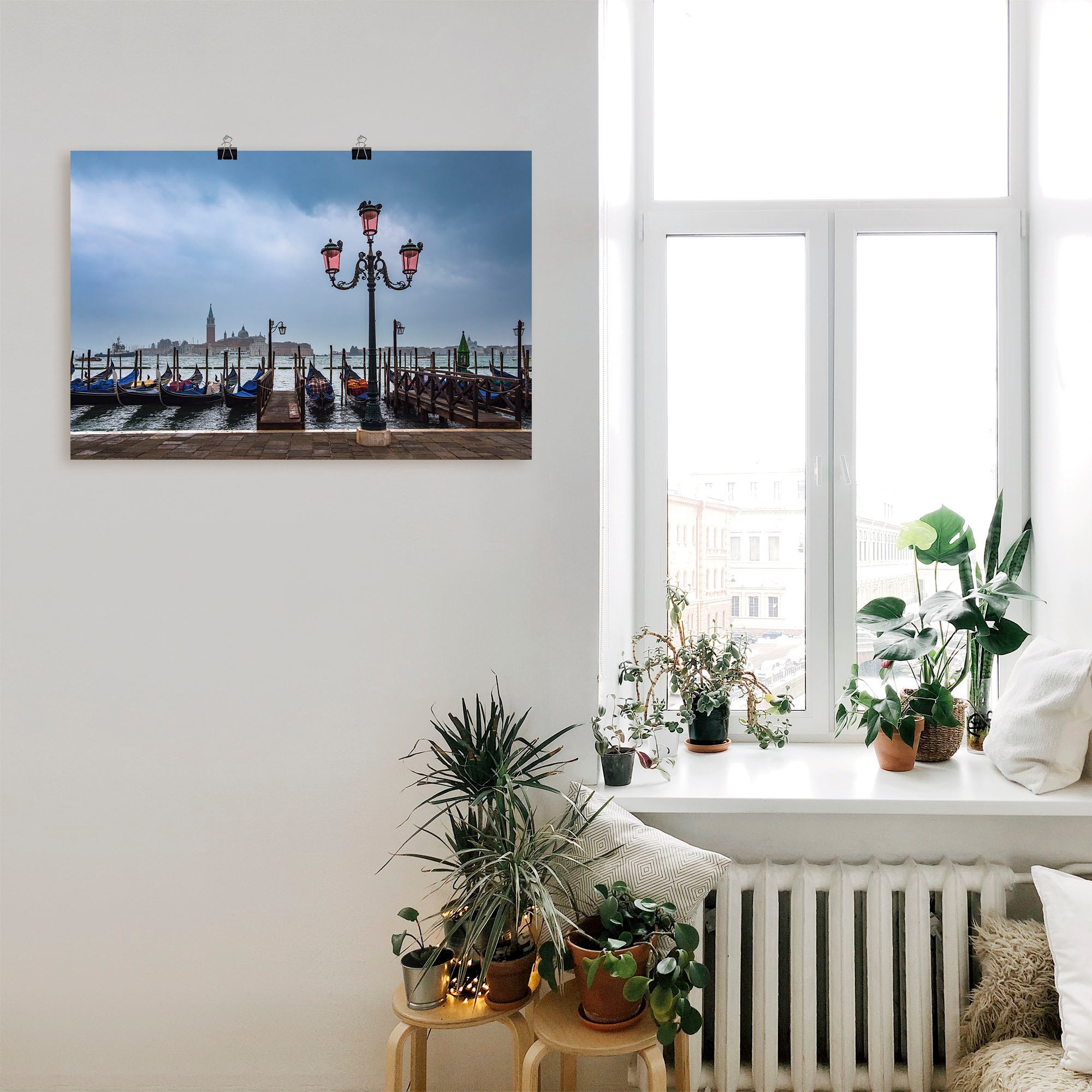 Artland Wandbild »Blick auf die Insel San Giorgio Maggiore«, Bilder von  Booten & Schiffen (1 Stück), in vielen Größen & Produktarten - Alubild /  Outdoorbild, Leinwandbild, Poster, Wandaufkleber / Wandtattoo auch für