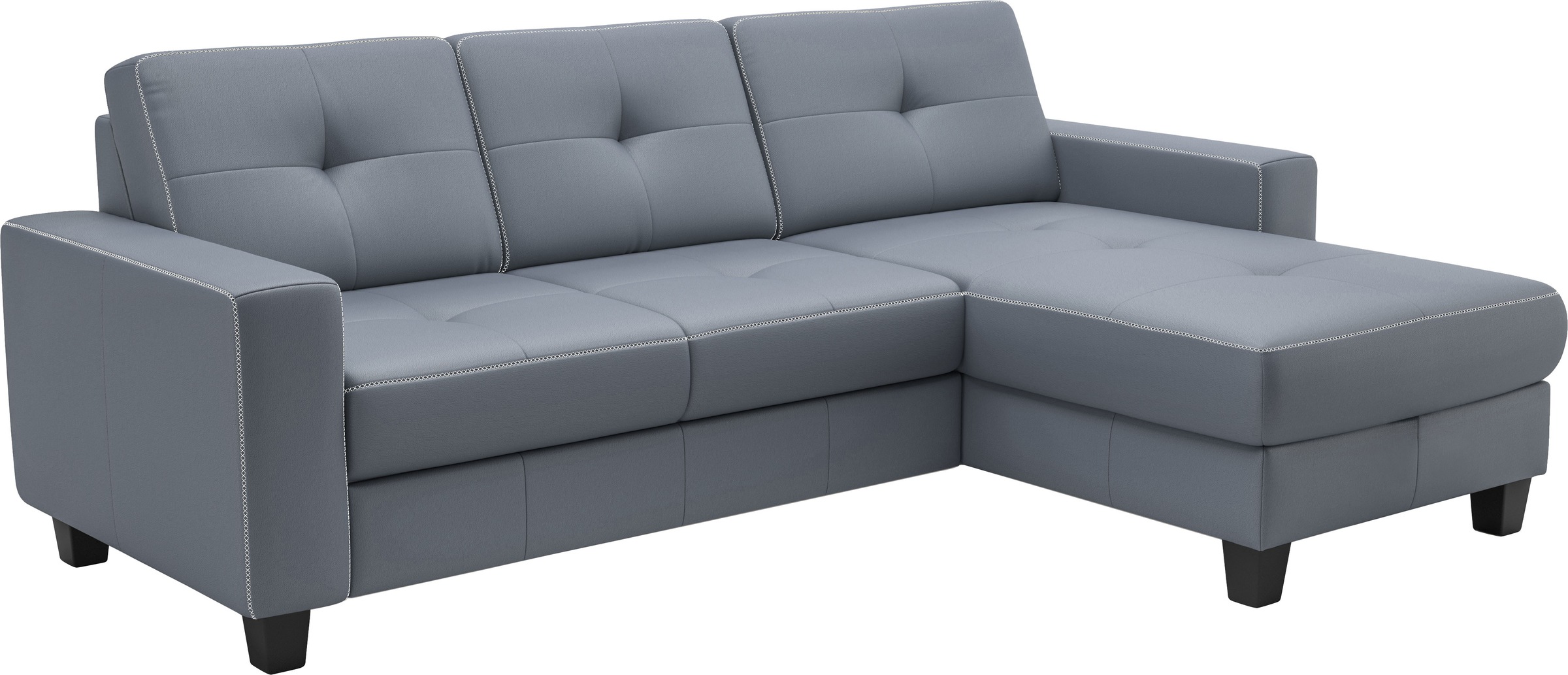 Places of Style Ecksofa »Varese«, wahlweise mit Bettfunktion und Bettkasten