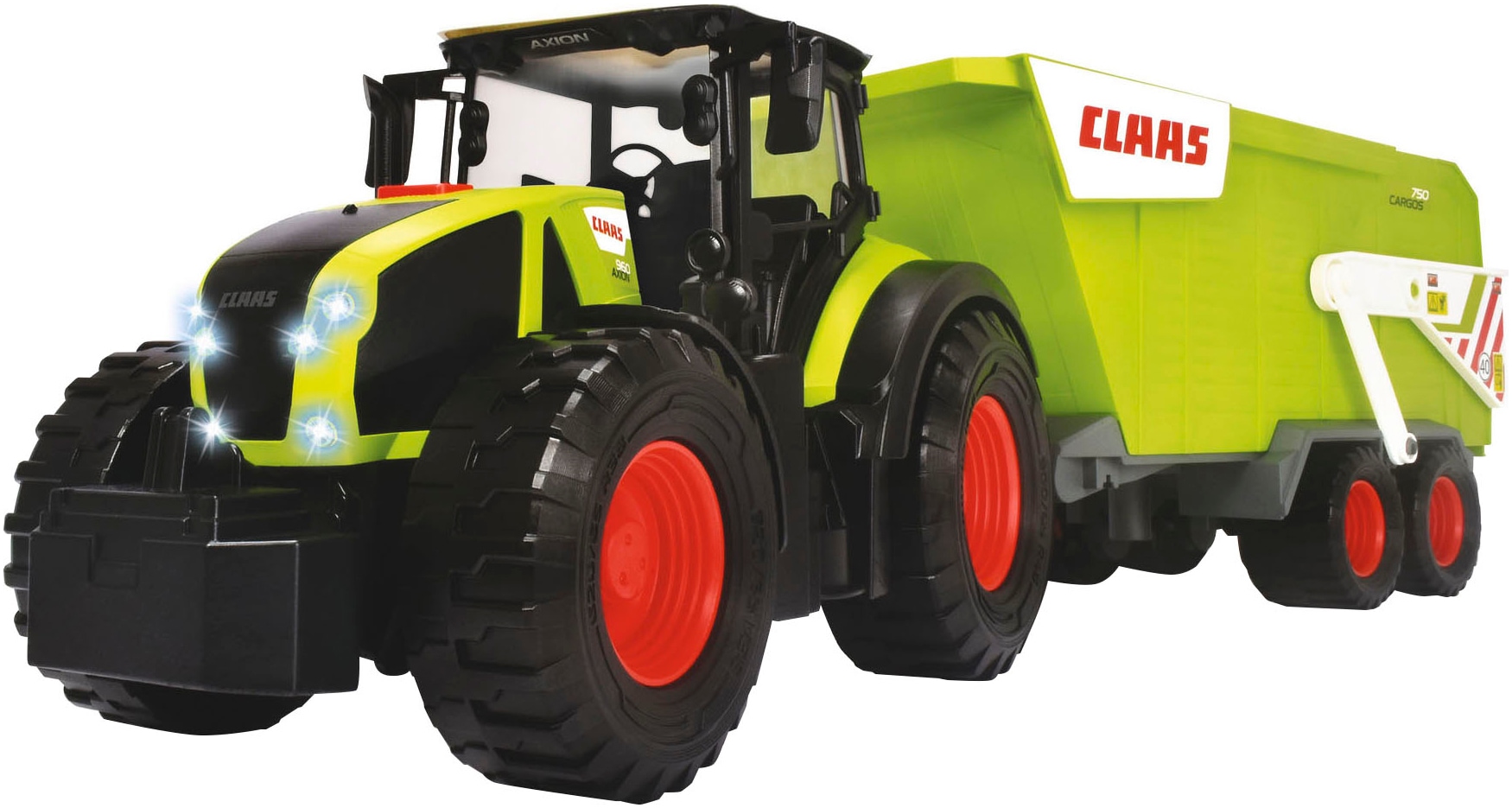 Dickie Toys Spielzeug-Traktor »CLAAS mit Anhänger«, mit Licht und Sound