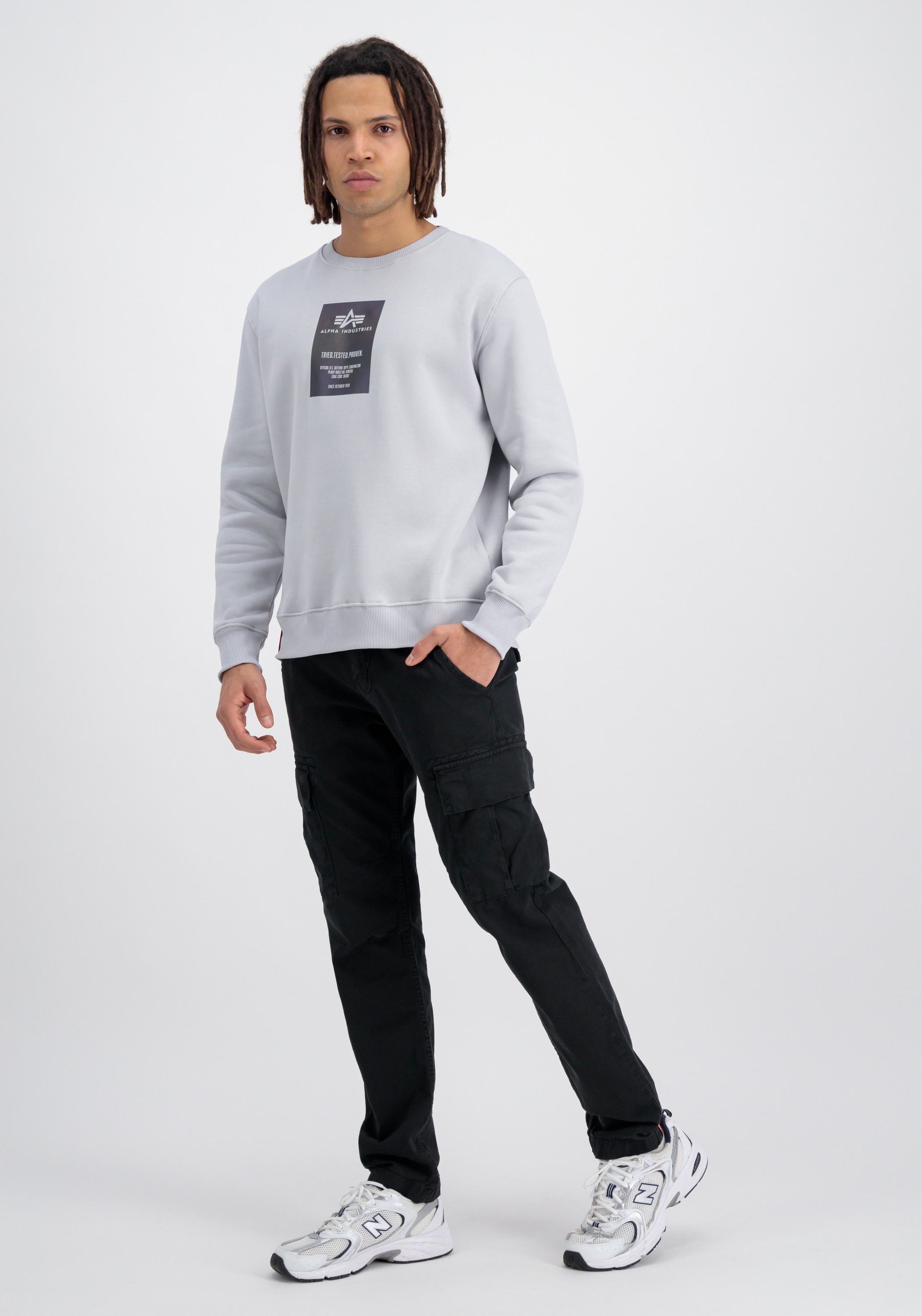Alpha Industries Sweater »Alpha Industries Men - Sweatshirts Rainbow Refl. Label Sweater«