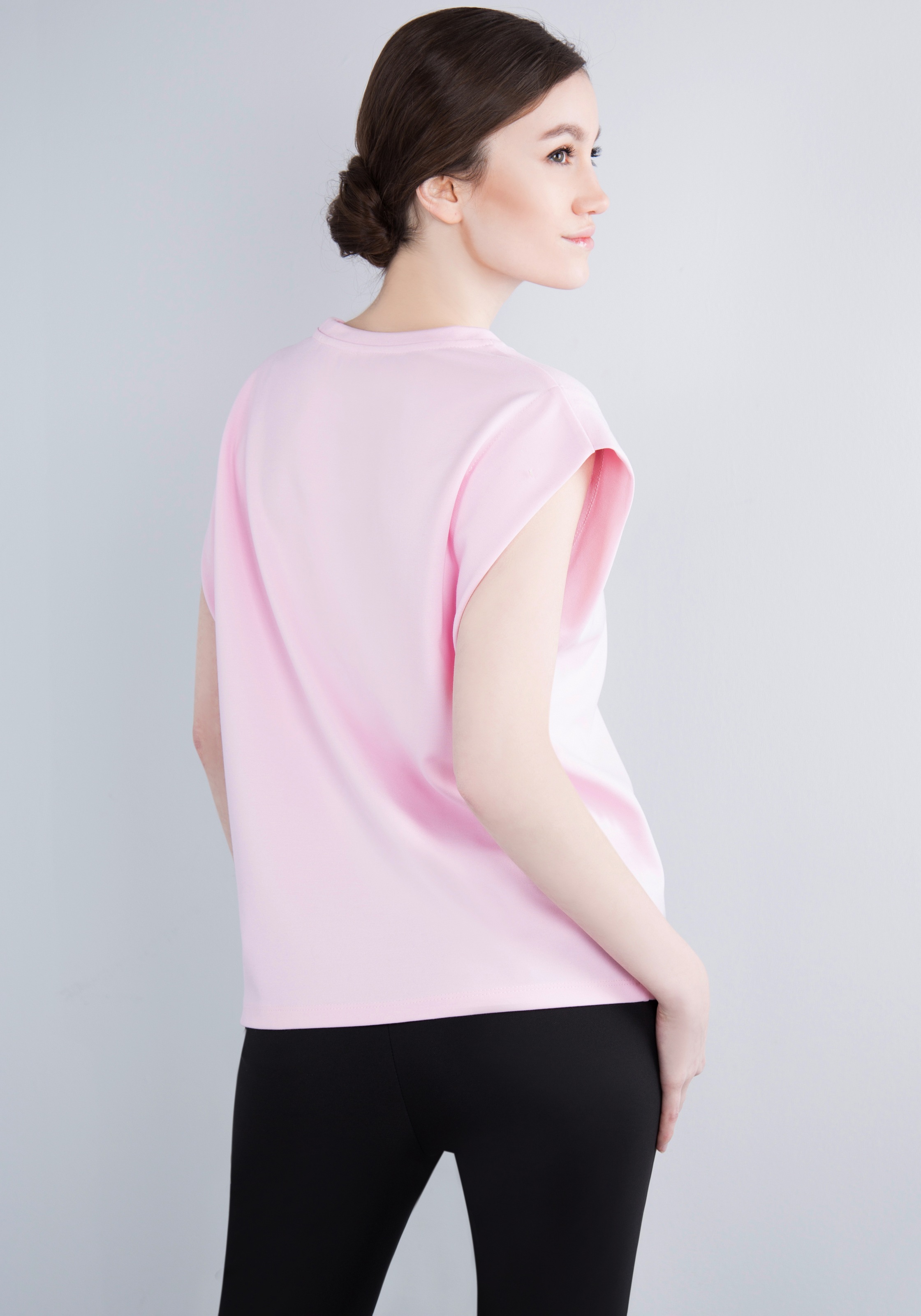 IMPERIAL T-Shirt »Ärmelloses "Punto Milano" Shirt mit eingeschlagen Armlochdetail«