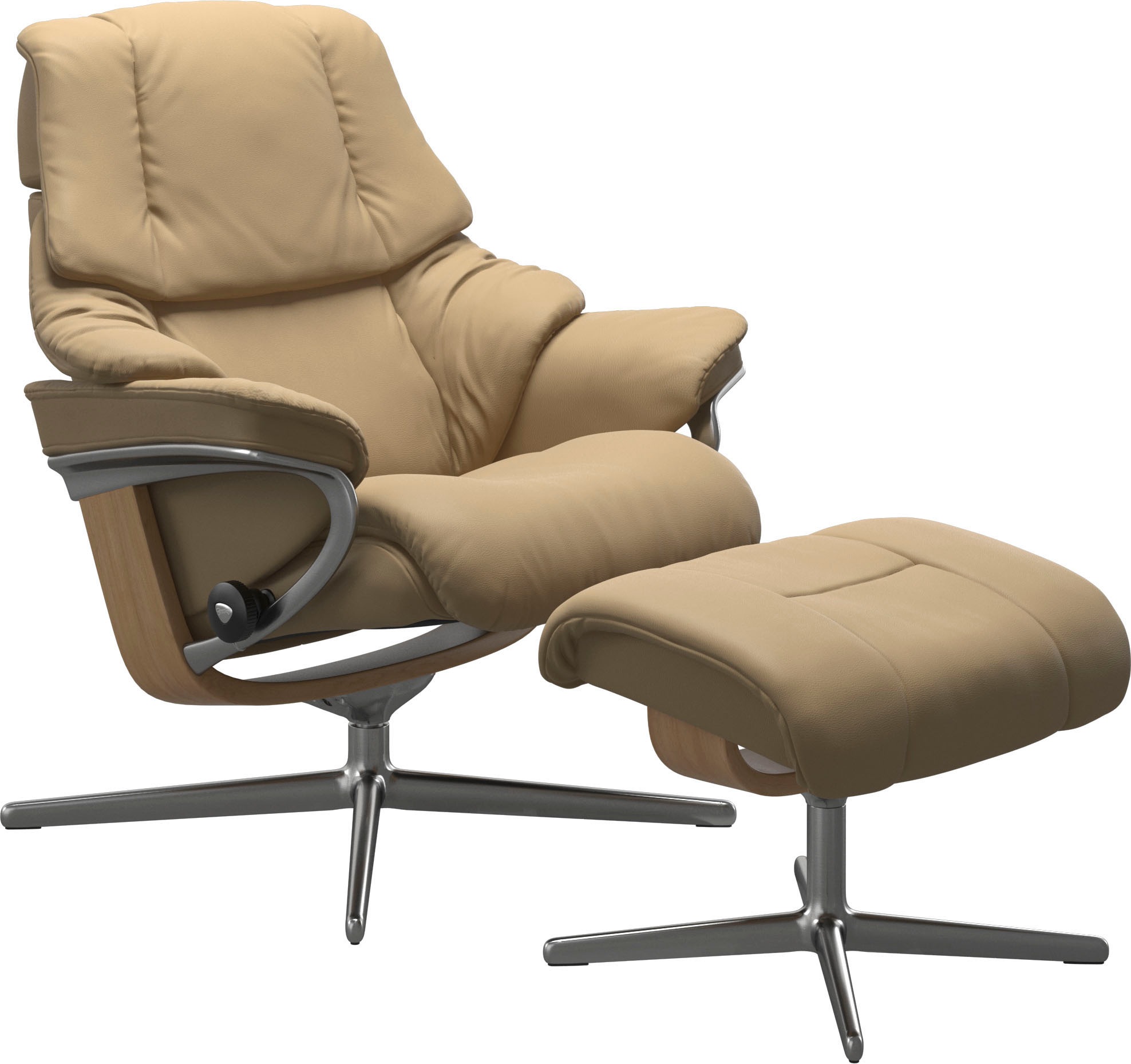 Stressless® Relaxsessel »Reno«, mit Cross Base, Größe S, M & L, Holzakzent Eiche