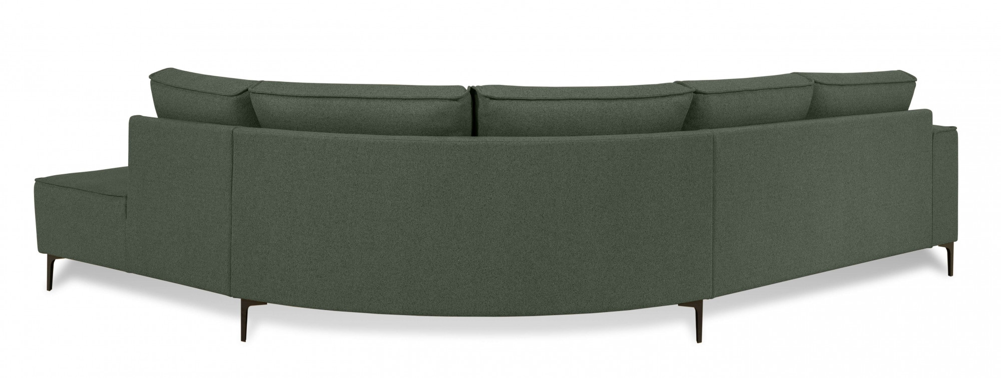 Places of Style Ecksofa »Casina«, mit abgerundeter Ottomane, in einem weichen Chenille-Stoff