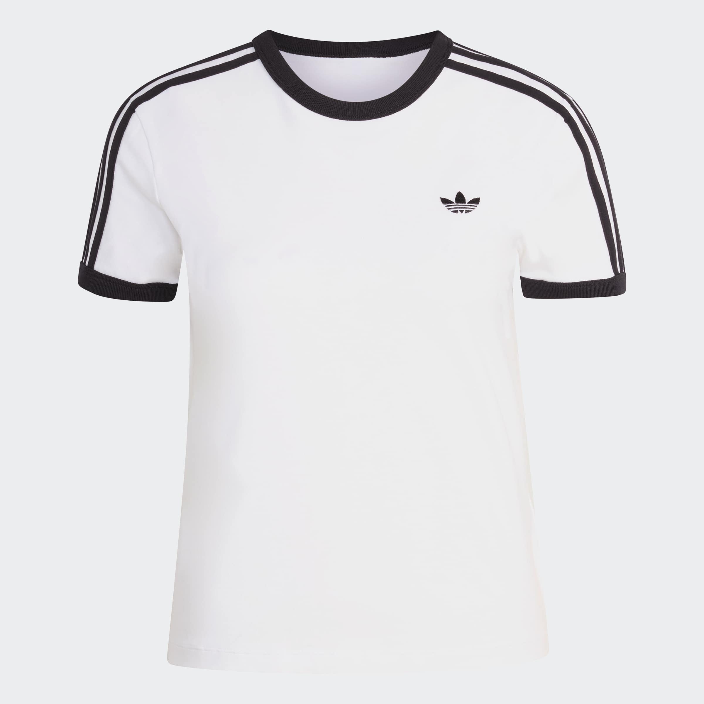 adidas Originals T-Shirt »3-STREIFEN SCHMAL GESCHNITTEN« sanft anliegende Passform, ohne Verschluss, für sportlichen Look