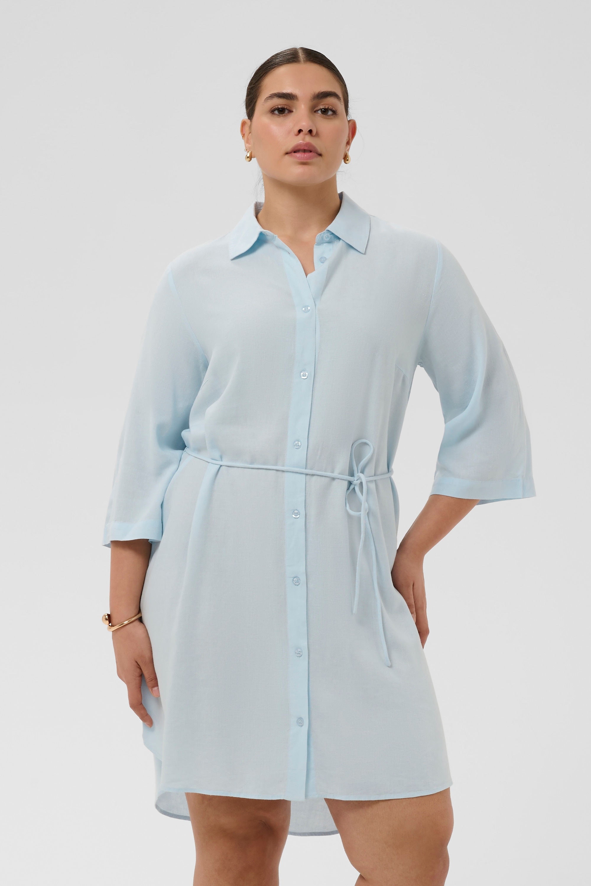 KAFFE Curve Midikleid »Damen Kleid KCmille«