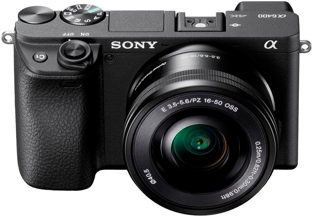 Sony Kompaktkamera »Alpha 6400 + 16-50mm Objektiv«, 24,2 MP, Bluetooth