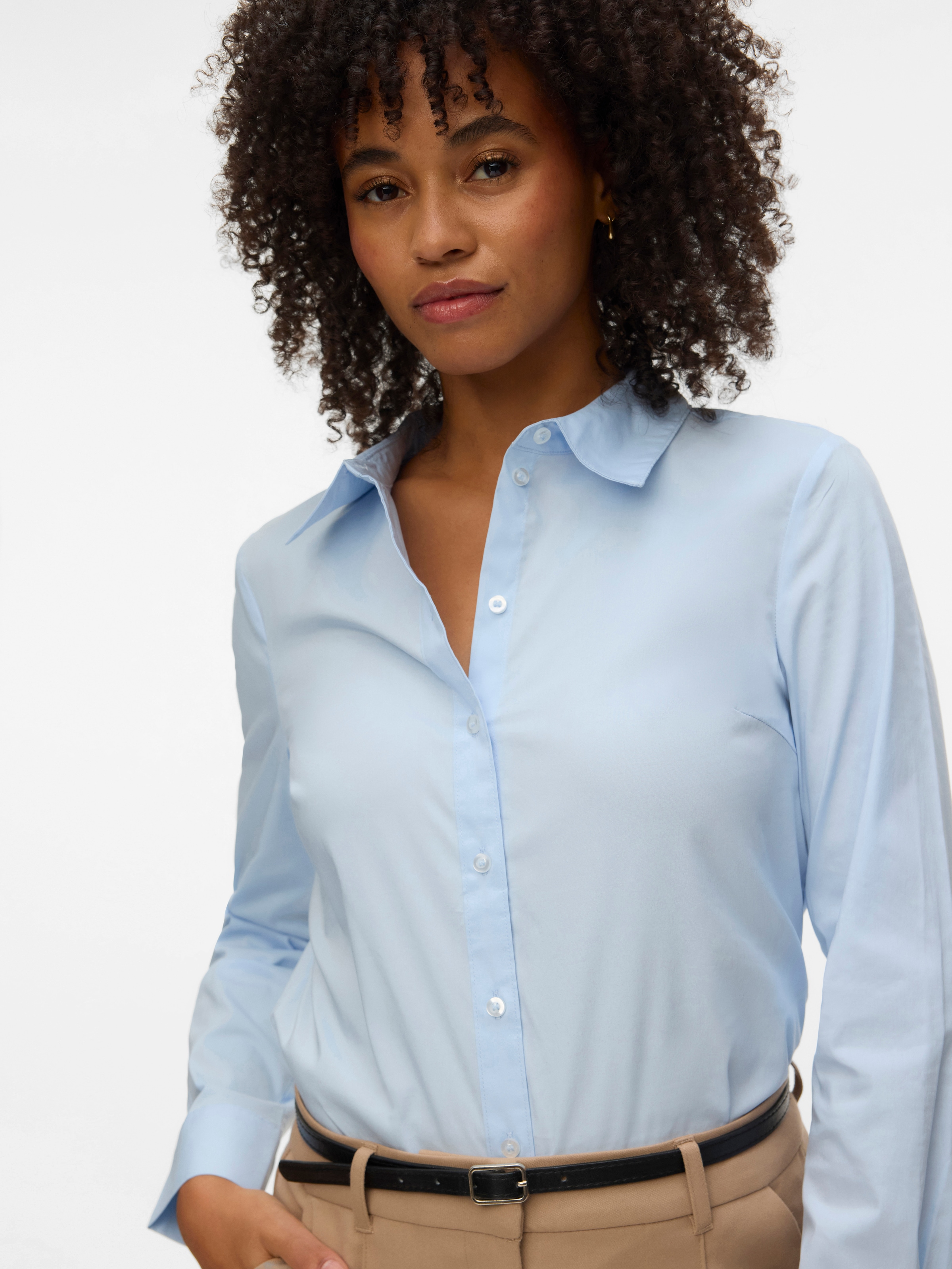Vero Moda Langarmbluse »VMSOPHIE LS SHIRT WVN NOOS« Baumwollmischung, regular fit