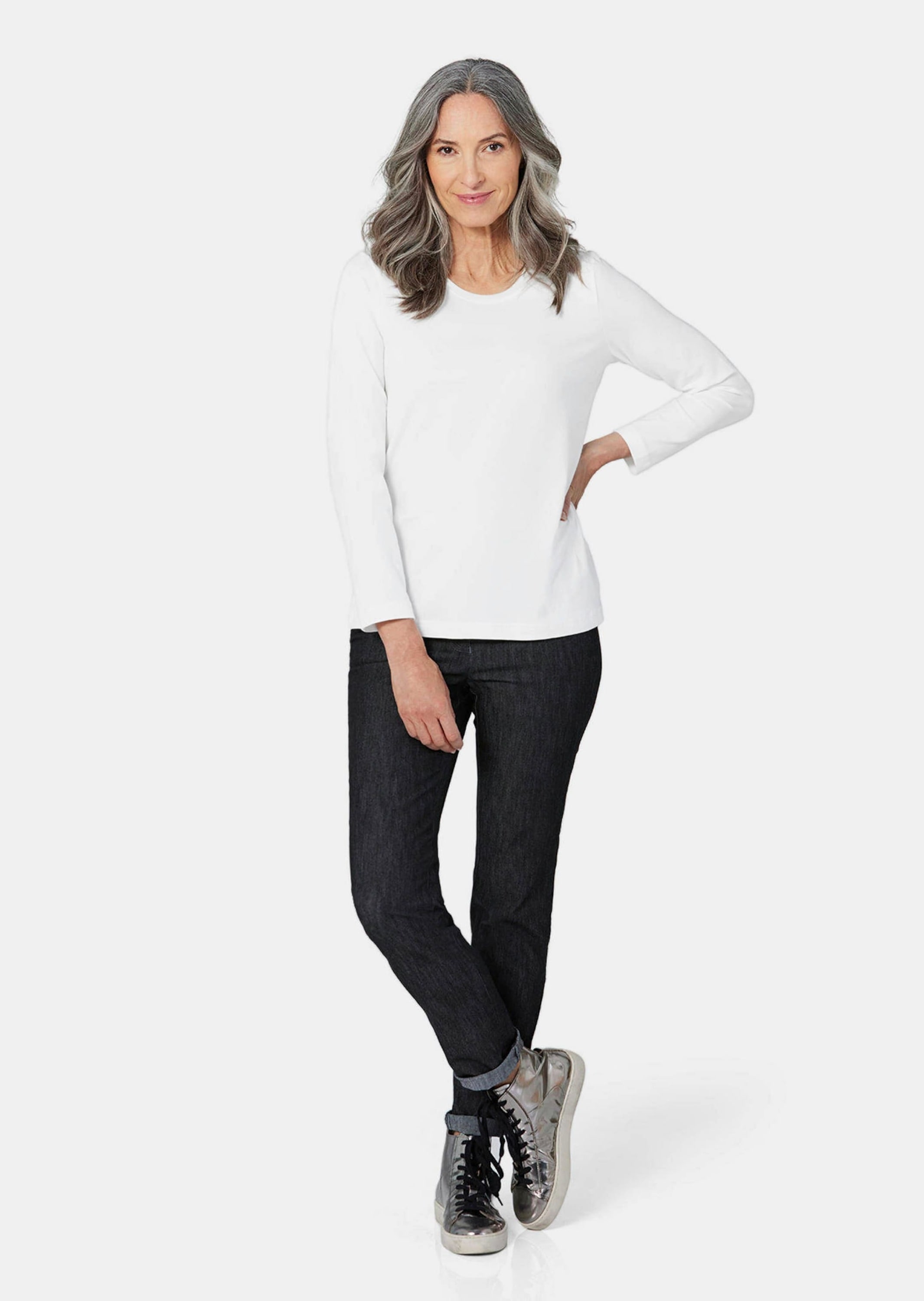 GOLDNER Kurzarmshirt »Langarmshirt im 3er-Pack« keine/nicht relevant